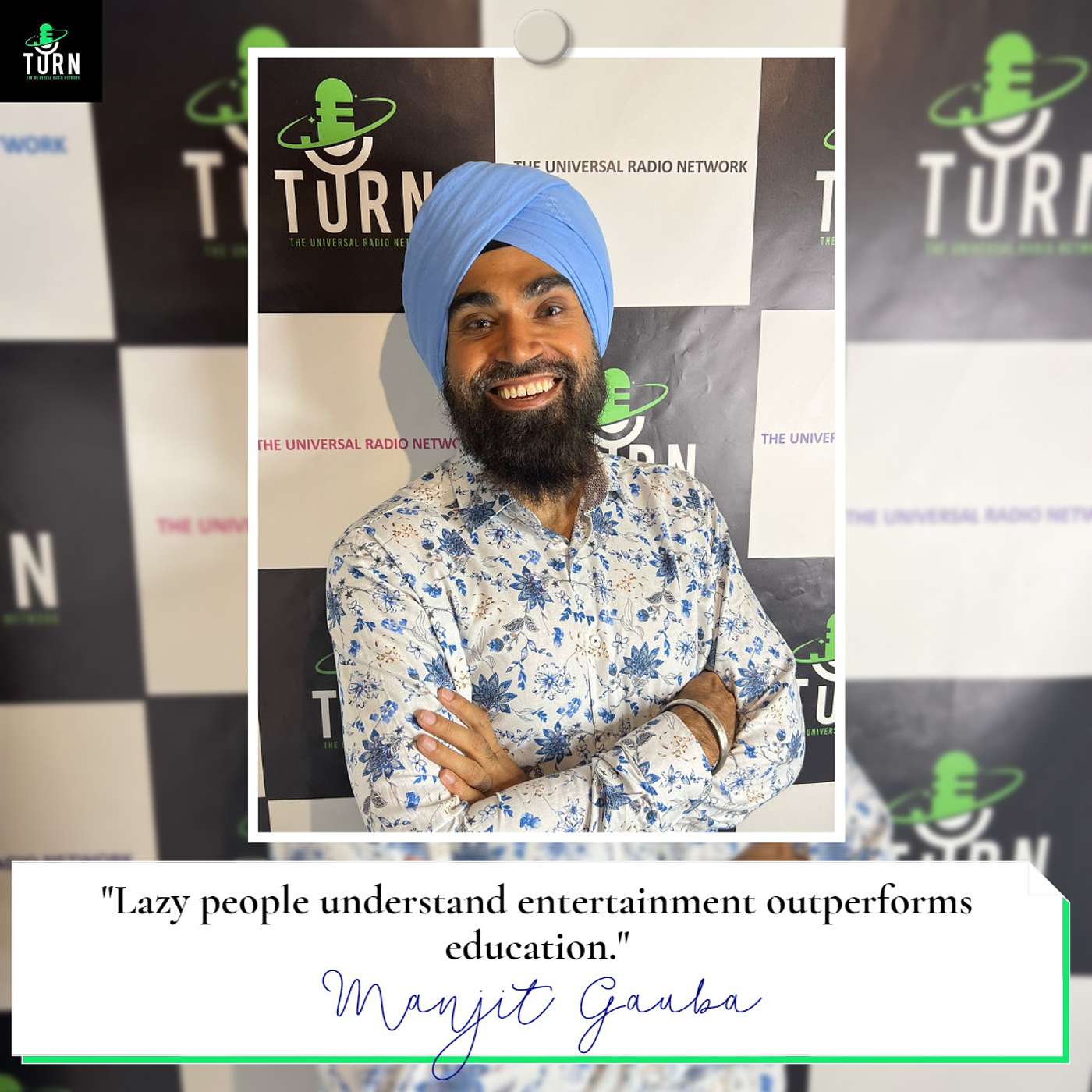 #70 - The image of courage with Manjit Gauba on The Universal Radio Network