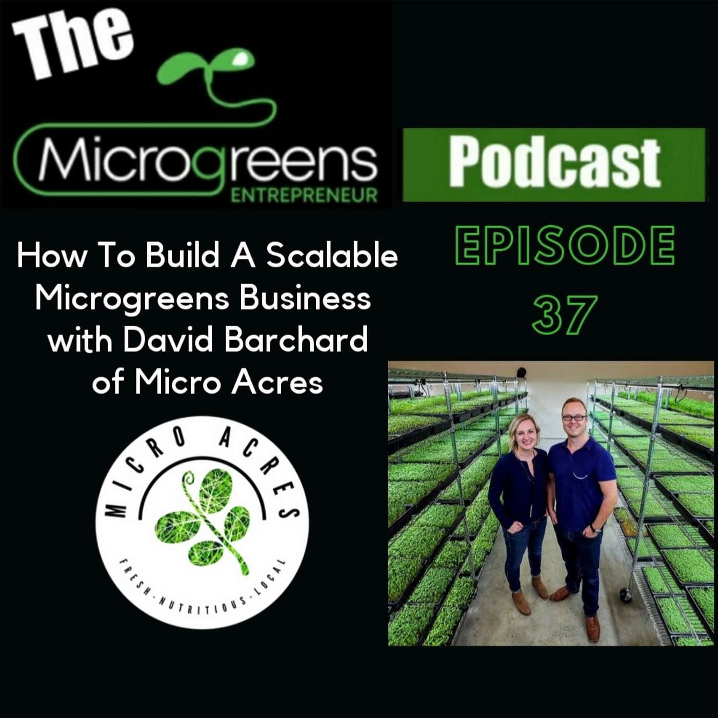 Ep 37: How To Build A Scalable Microgreens Business With David Barchard Of Micro Acres episode artwork