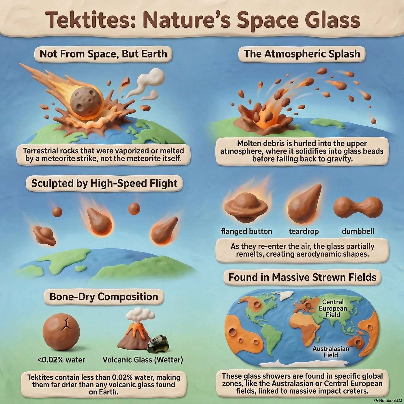 Tektites: Glass from Cosmic Impacts