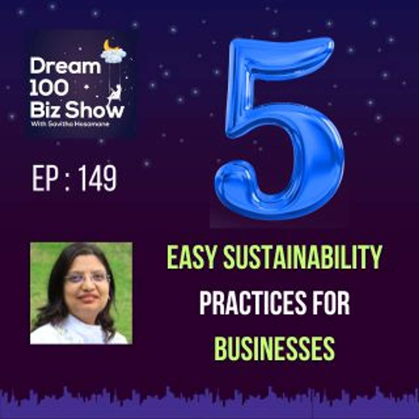 149th Episode: 5 Easy Sustainability Practices for Businesses with Savitha Hosamane