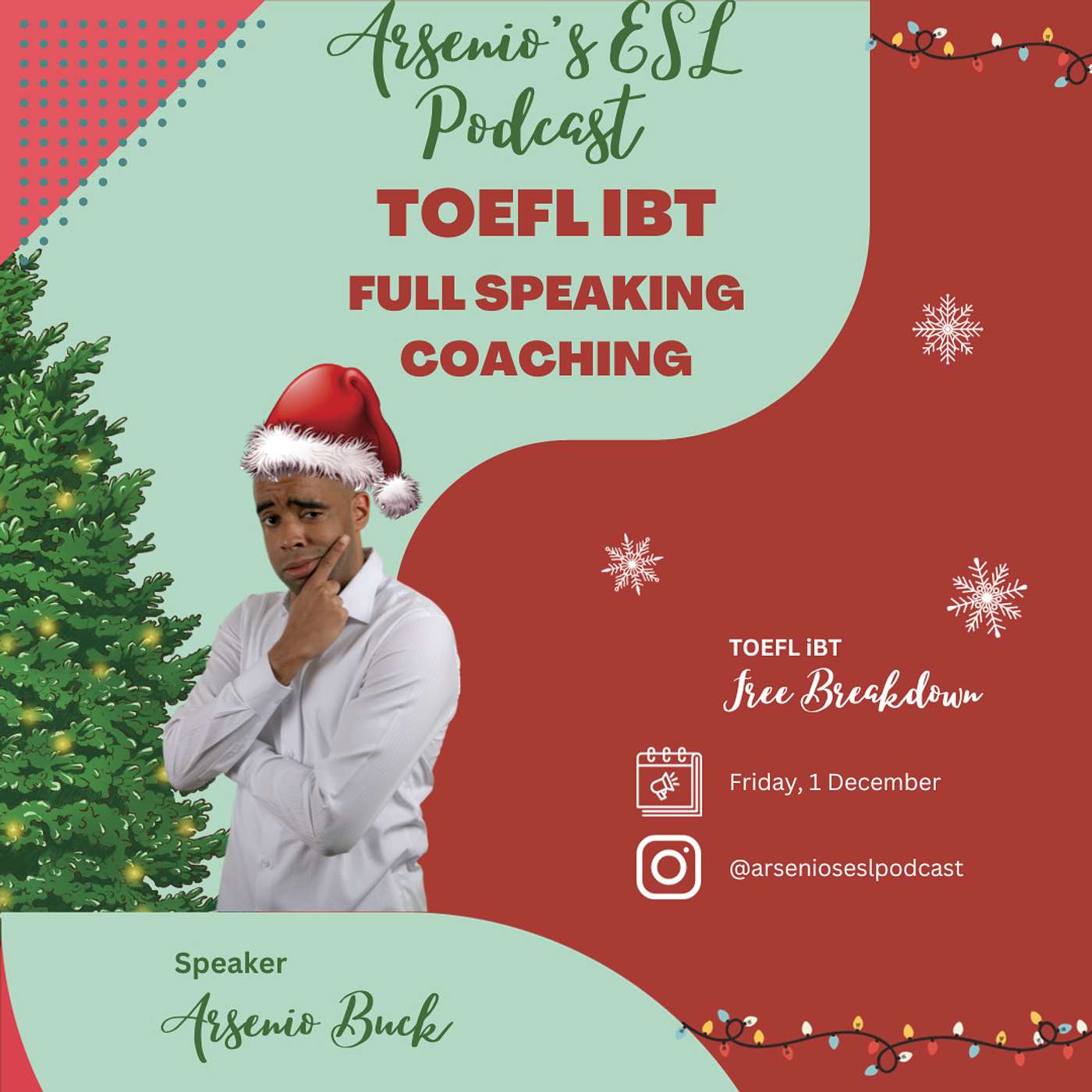 TOEFL iBT | 1 on 1 Exclusive Coaching | Happy December & Full Speaking Coaching! episode artwork