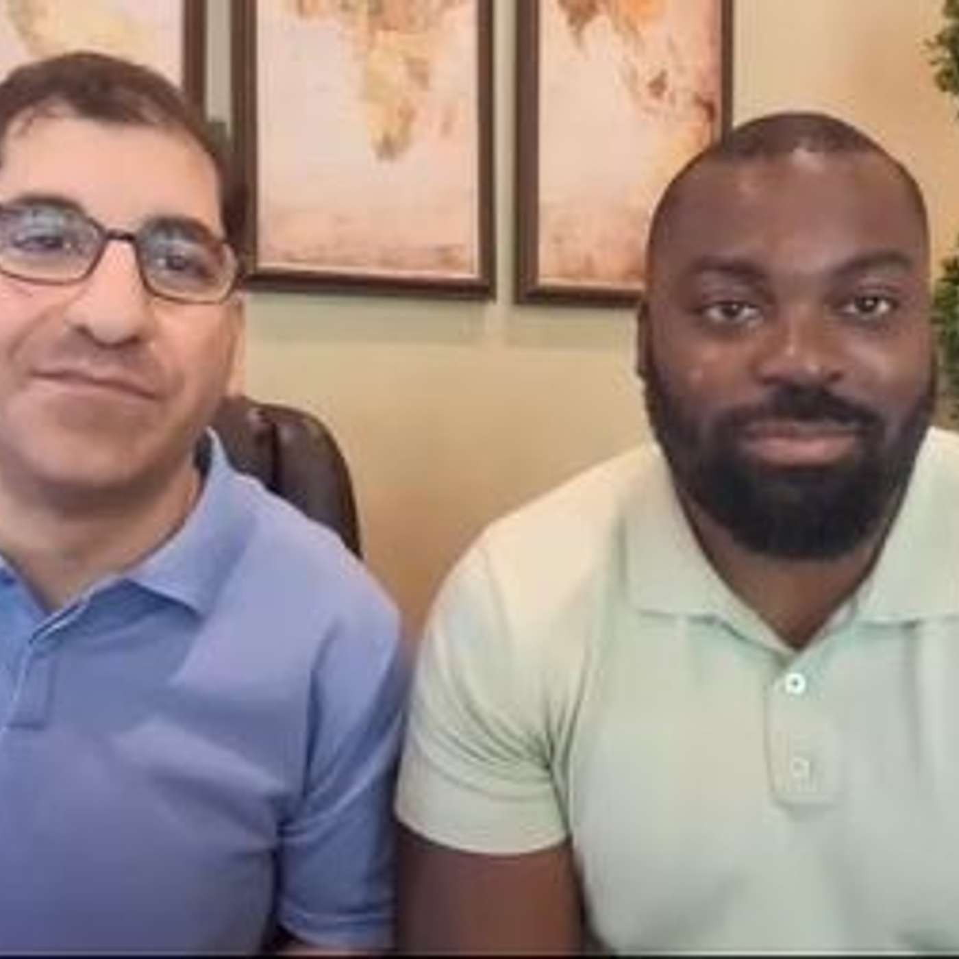5.22.2023 -Dr. Perry Stamatiades, dentist, and Caleb Owolabi, documentary filmmaker episode artwork