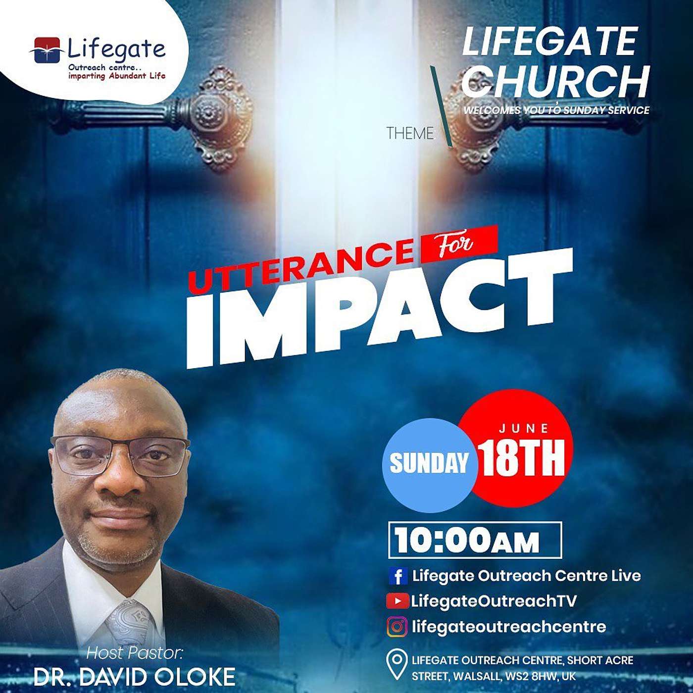 Utterance for Impact - Lifegate Church - 18.6.23 episode artwork