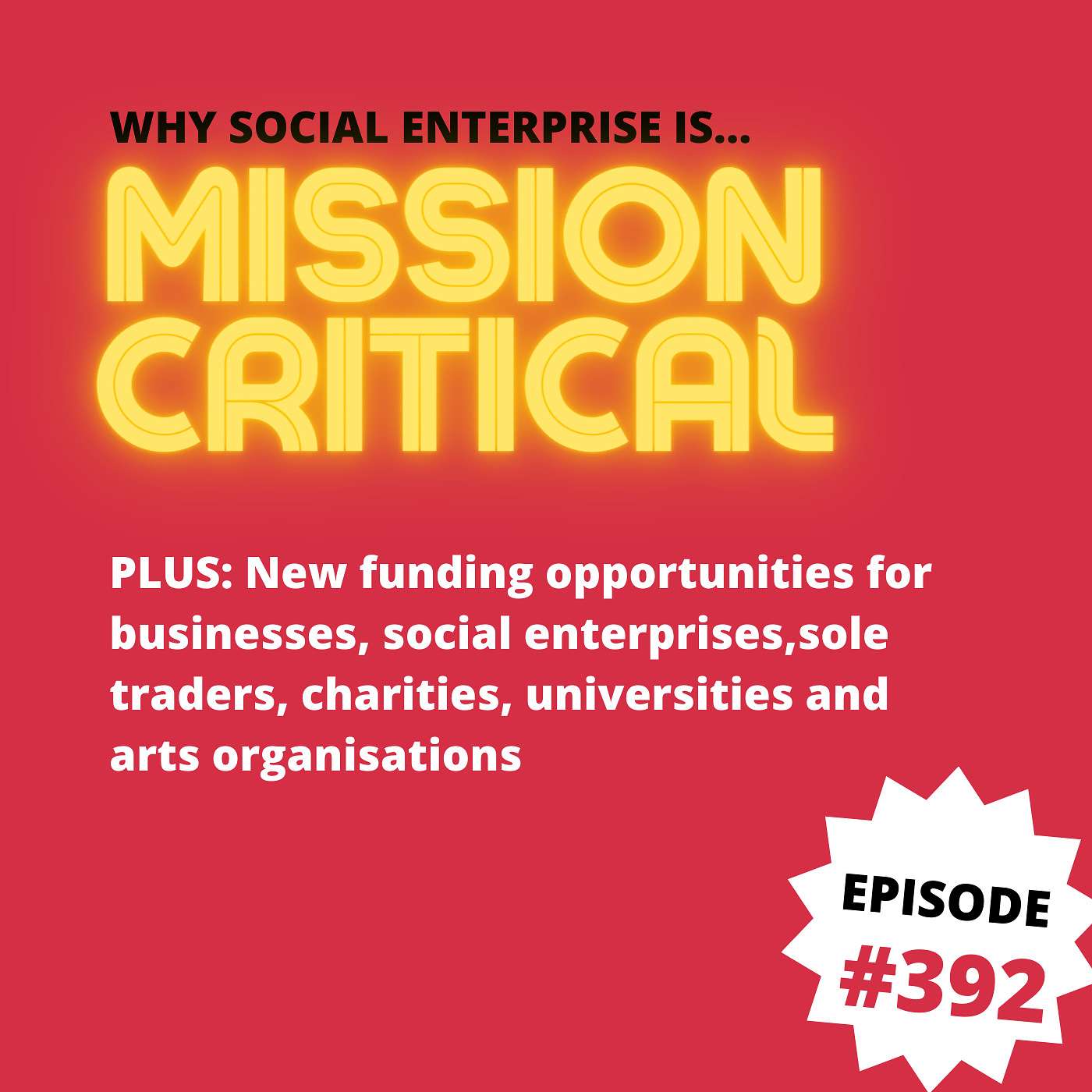 Profitable, Productive and Pioneering: why Social Enterprise is 'Mission Critical' with Dean Hochlaf PLUS lots of new funding