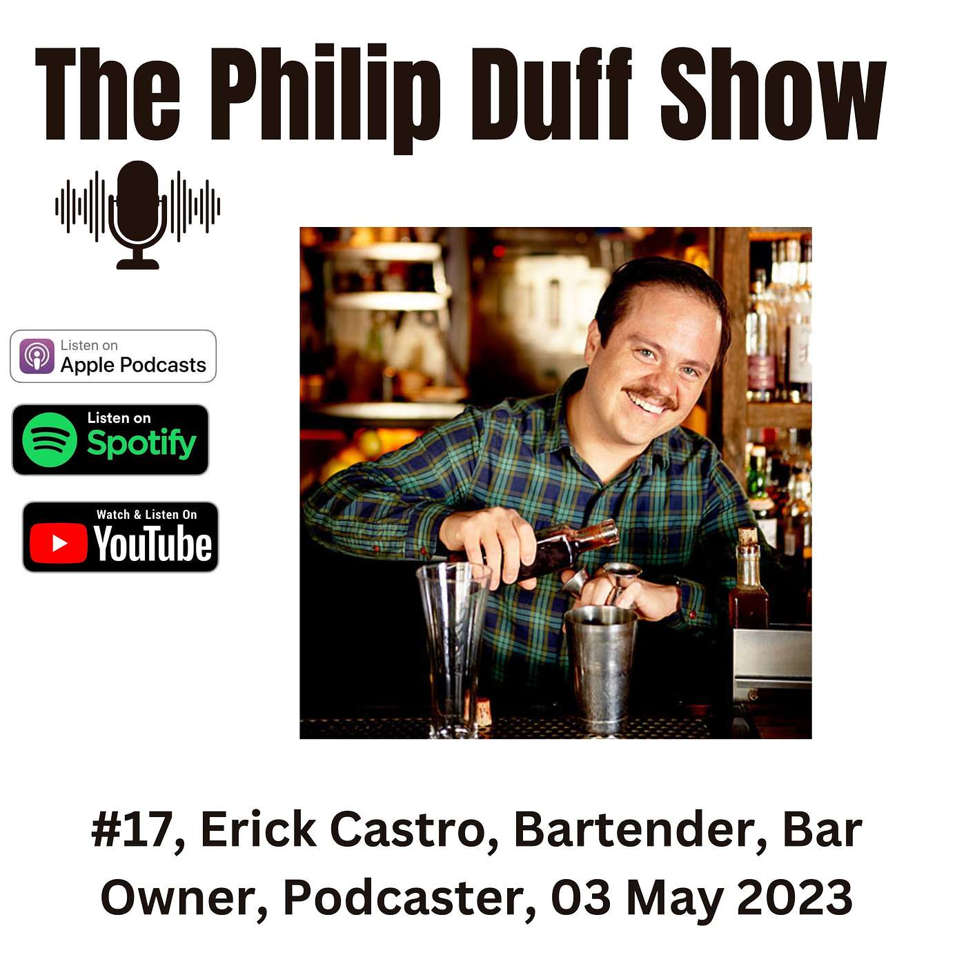 #17, Erick Castro, Bartender, Bar Owner (Raised by Wolves, SD), & podcaster (Bartender at Large) episode artwork
