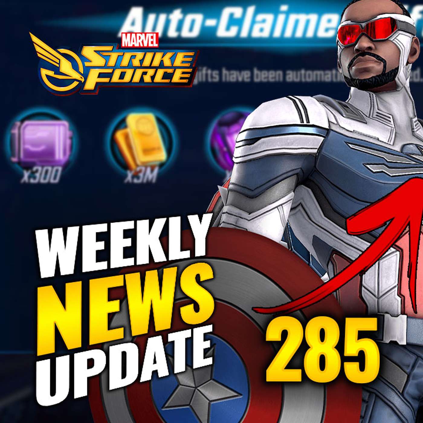 Episode 285: NEW FREE CLAIMS! CAPTAIN SAM NERFED! Hercules Bug! Crucible Tournament | Marvel Strike Force