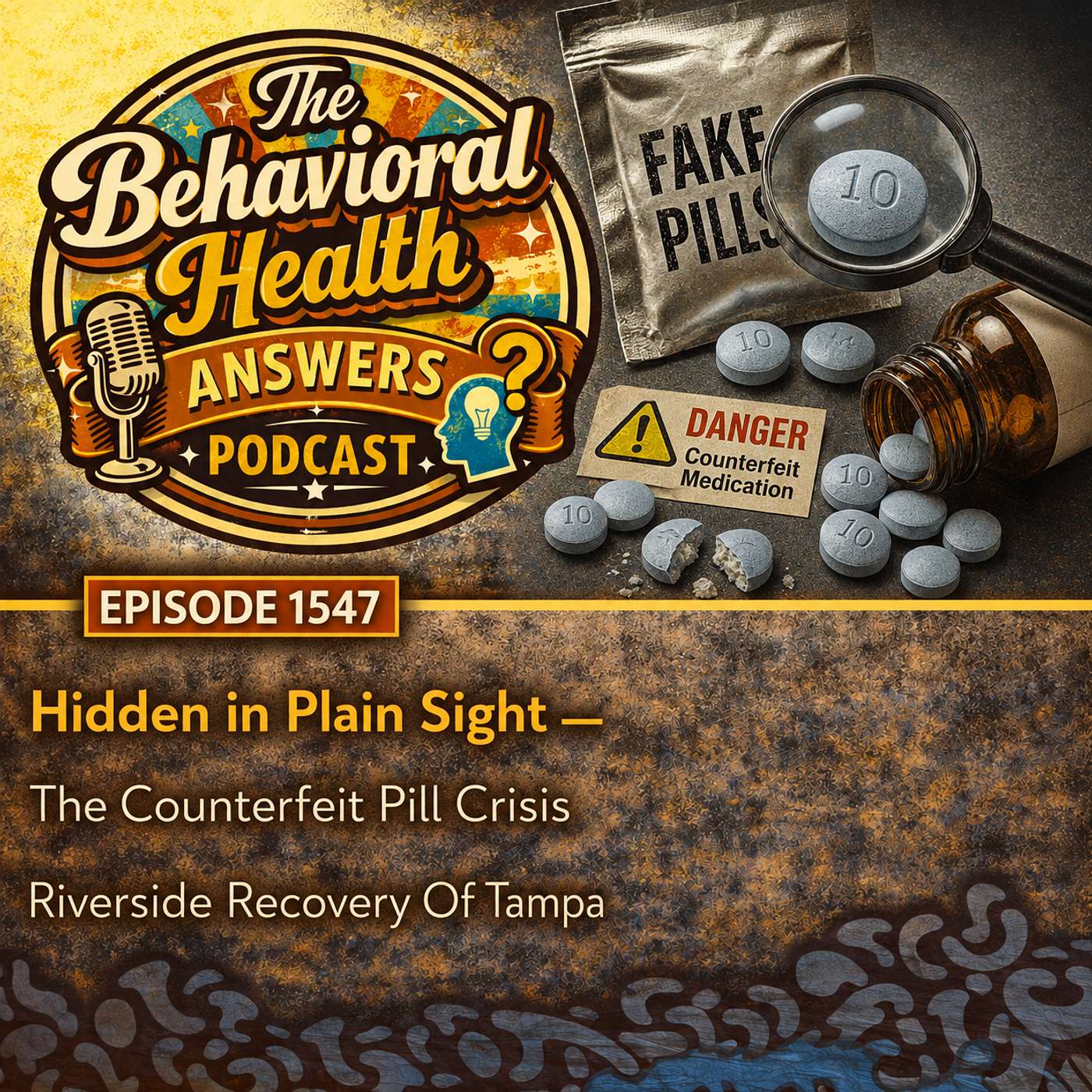 Episode 1547: Hidden in Plain Sight - The Counterfeit Pill Crisis | Riverside Recovery Of Tampa episode artwork