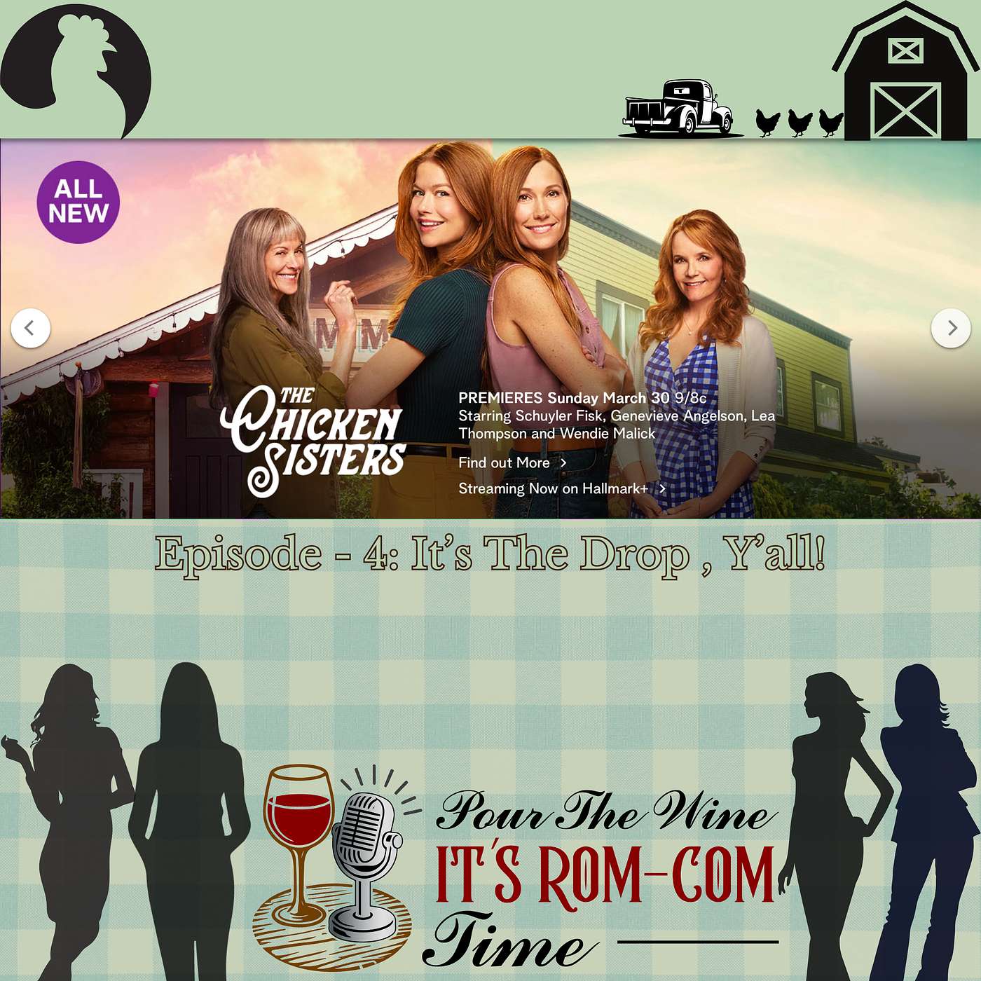 Hallmark's The Chicken Sisters S1 E4 It's the Drop, Ya'll episode artwork