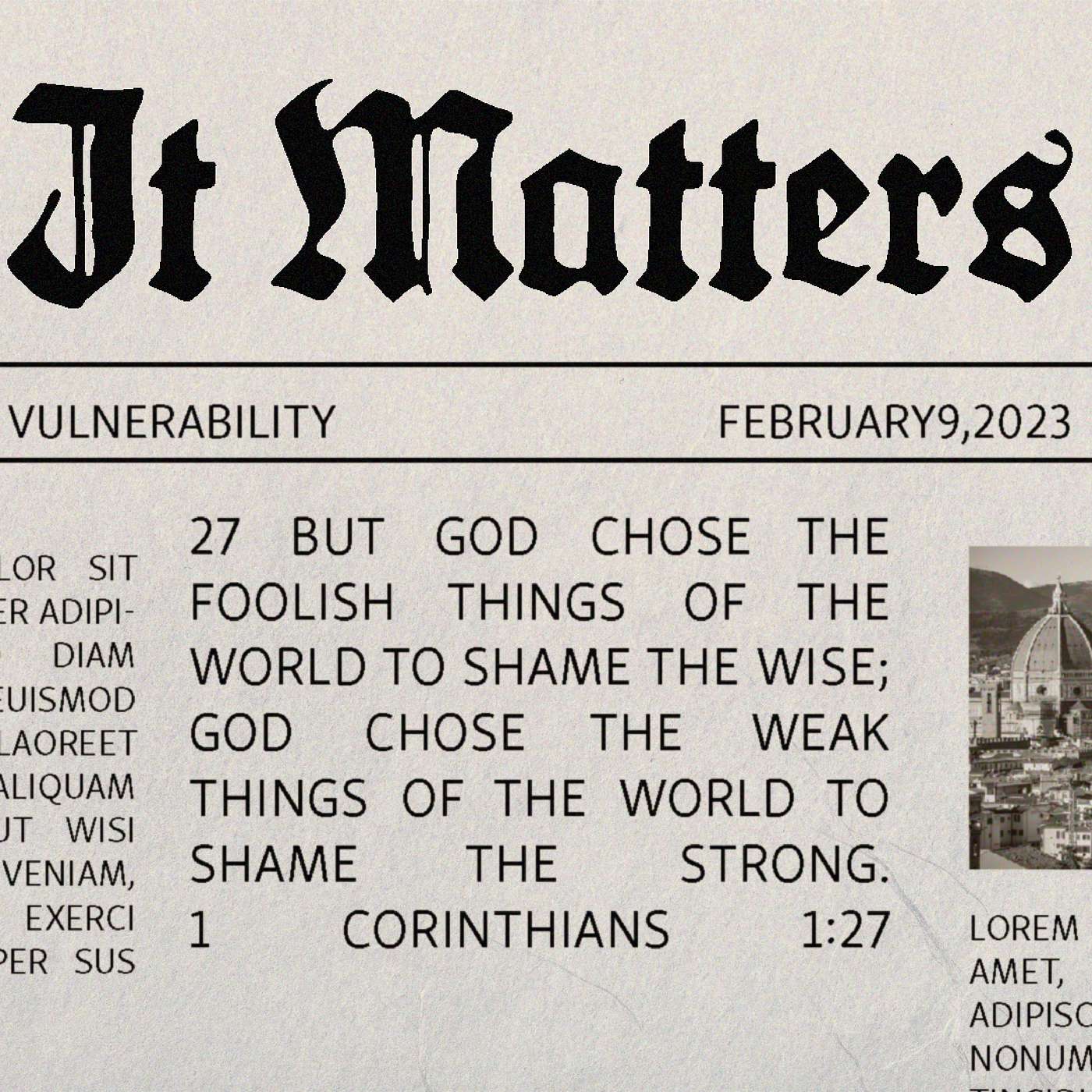 It Matters | Vulnerability