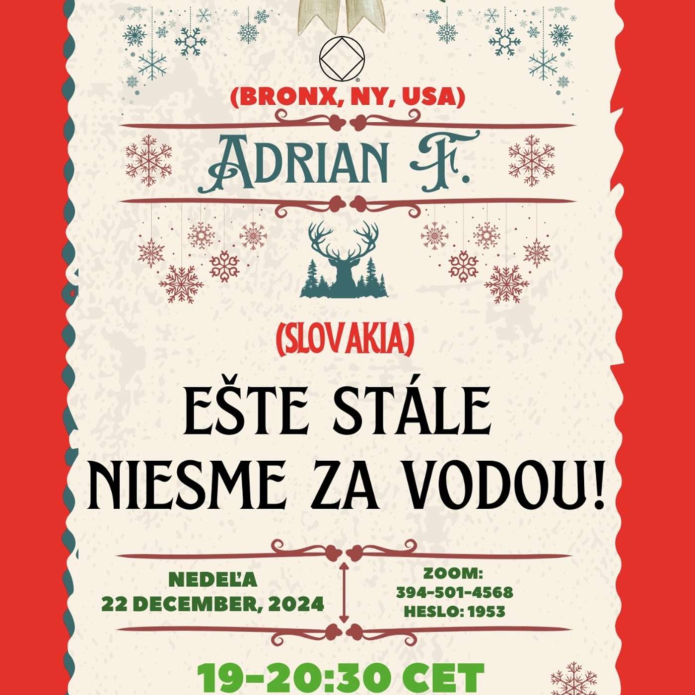 Adrian F. Bronx NY USA Ešte stále nie sme za vodou episode artwork