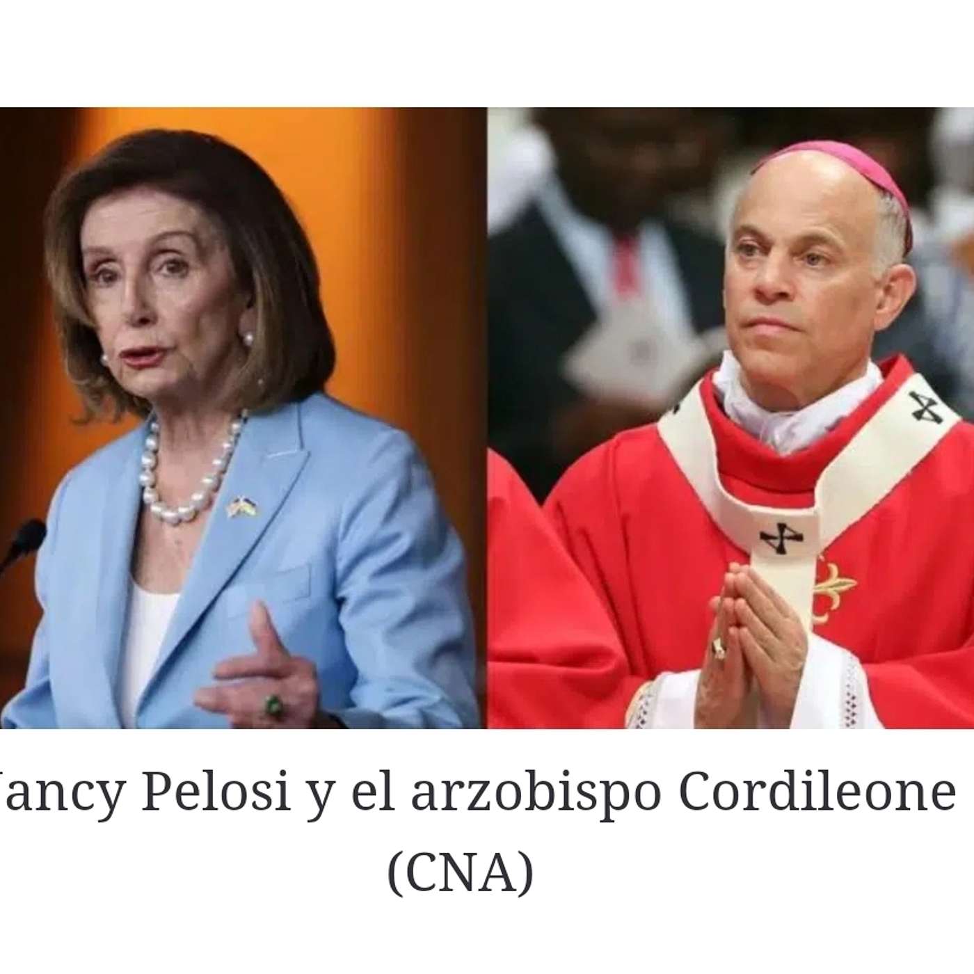 Episodio 654: Arzobispo Salvatore Cordileone PROHÍBE La COMUNIÓN A Nancy Pelosi / Luis Roman episode artwork
