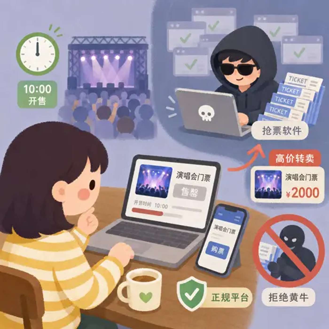 [HSK 5] 票怎么一秒就没了 - How Did the Tickets Sell Out in One Second?