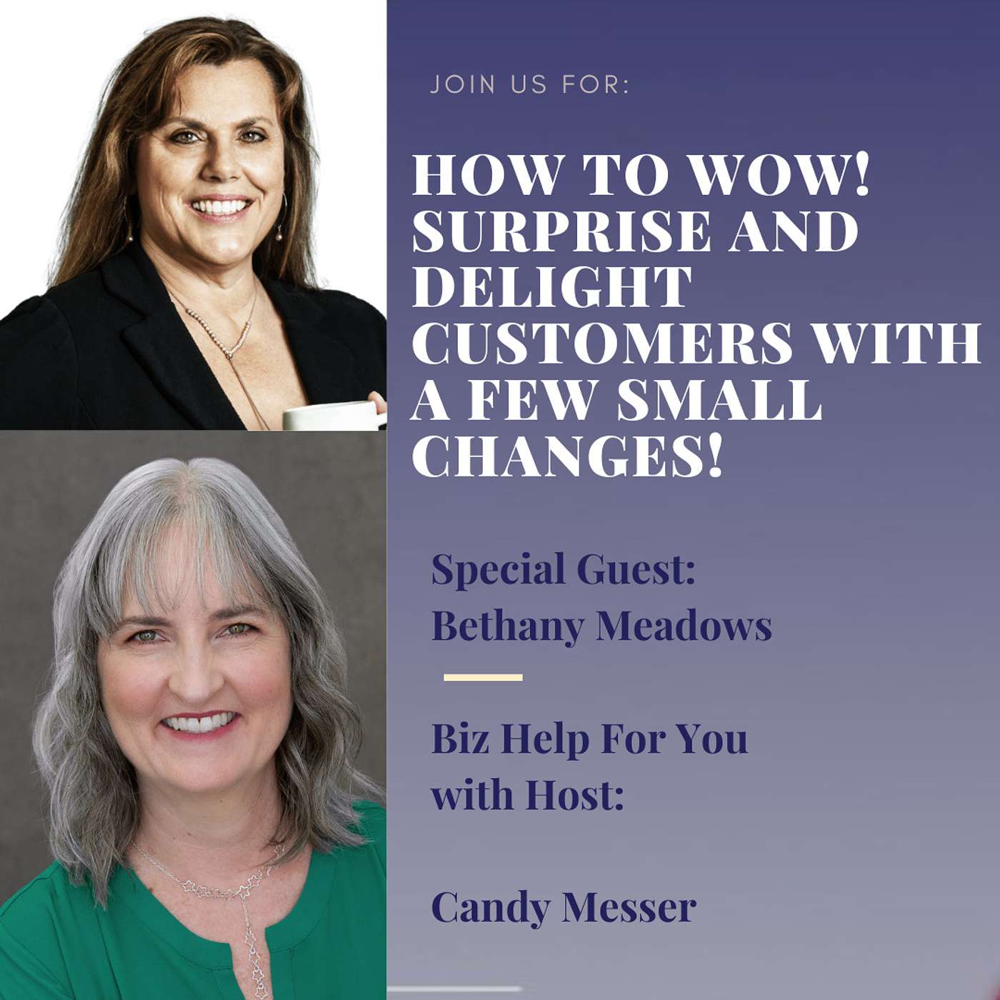 How to WOW! Surprise and Delight Customers With A Few Small Changes! with Bethany Meadows
