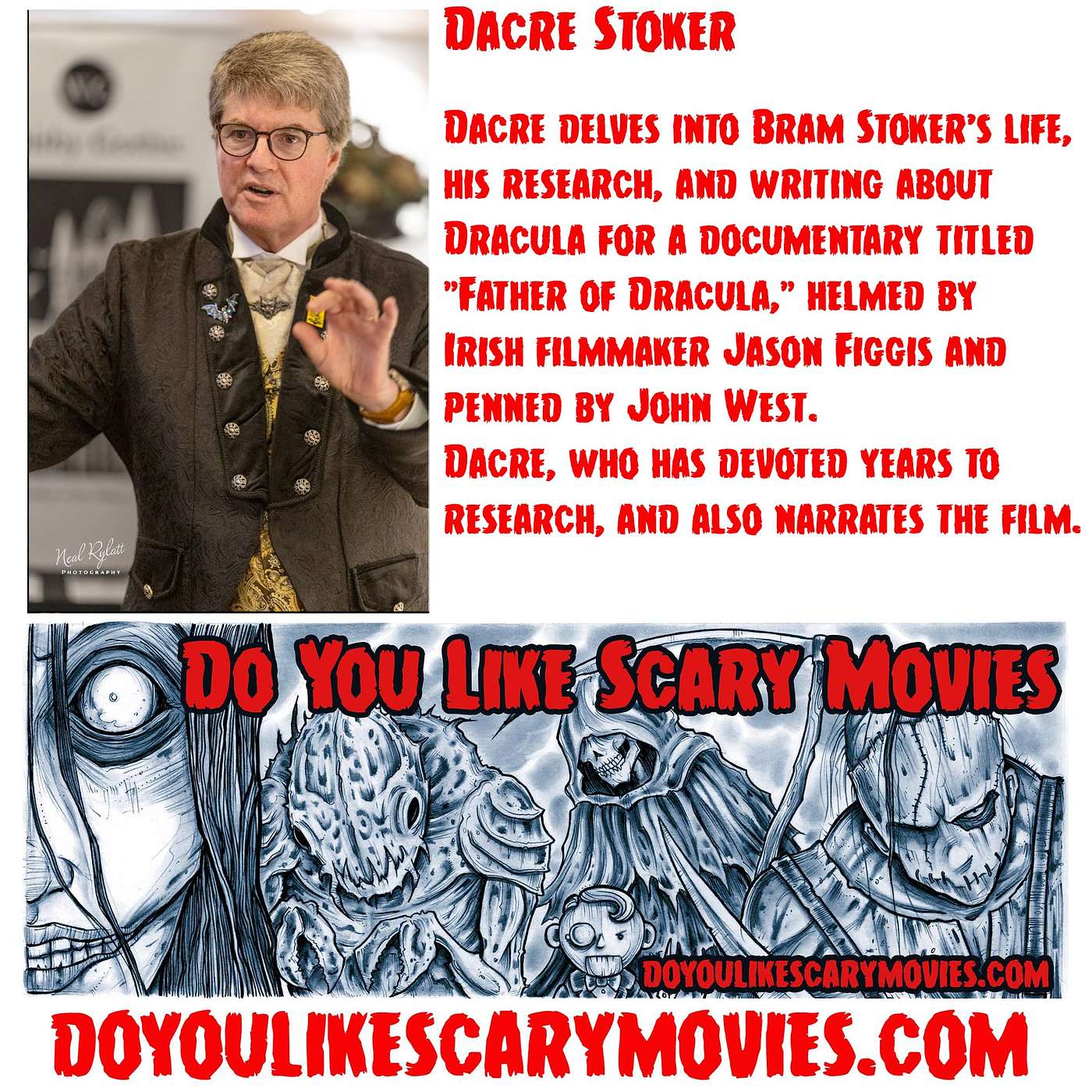 Discussing the upcoming Dracula documentary with Dacre Stoker