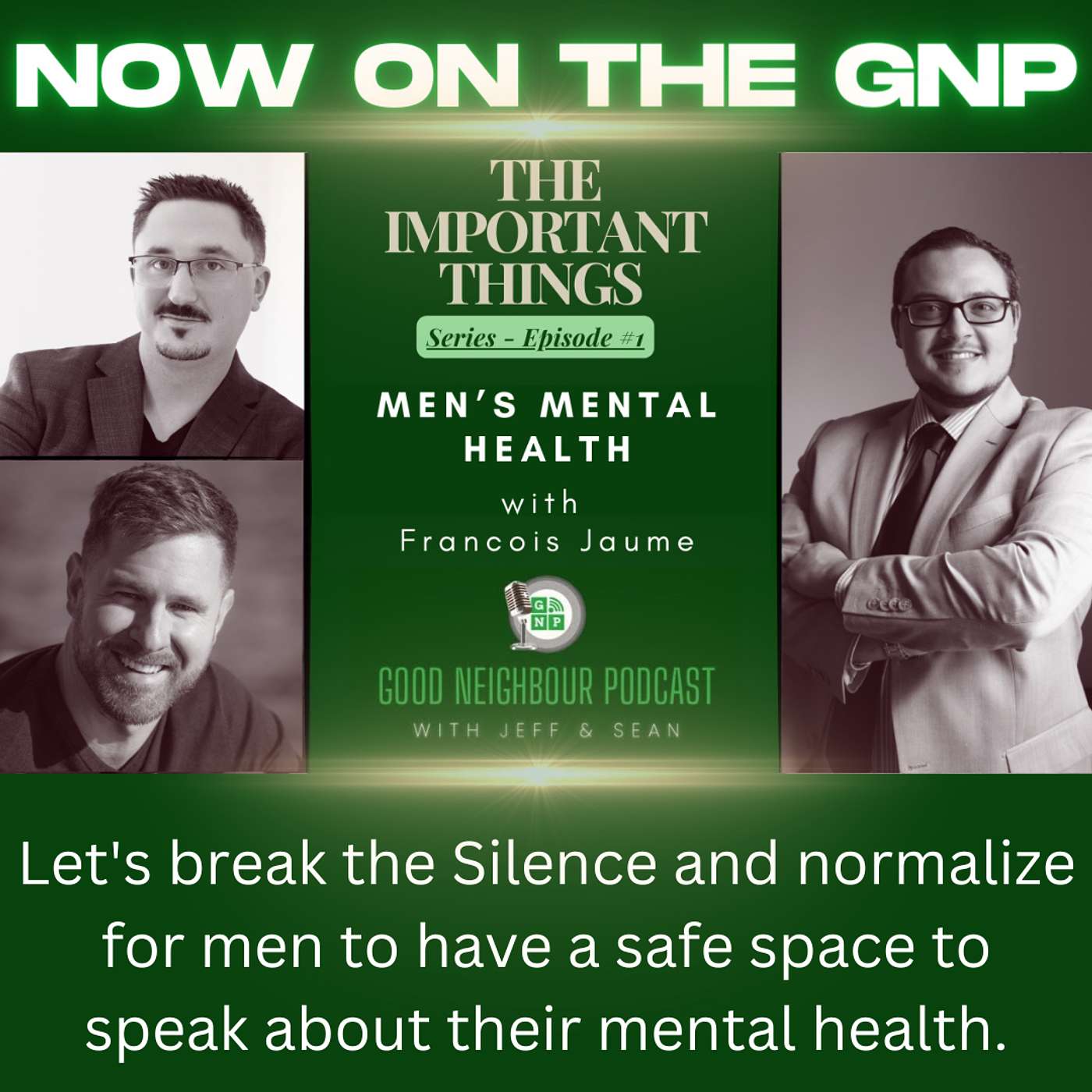 THE IMPORTANT THINGS SERIES - EPISODE 1 / Men's Mental Health with Francois Jaume episode artwork