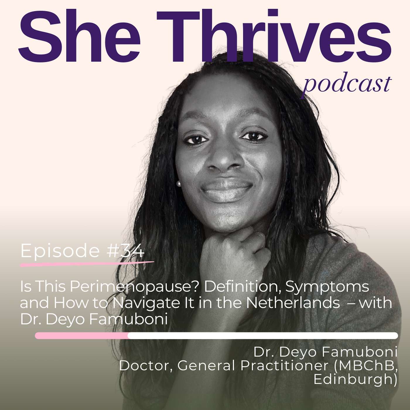 #34 – Is This Perimenopause? Definition, Symptoms and How to Navigate It in the Netherlands  – with Dr. Deyo Famuboni