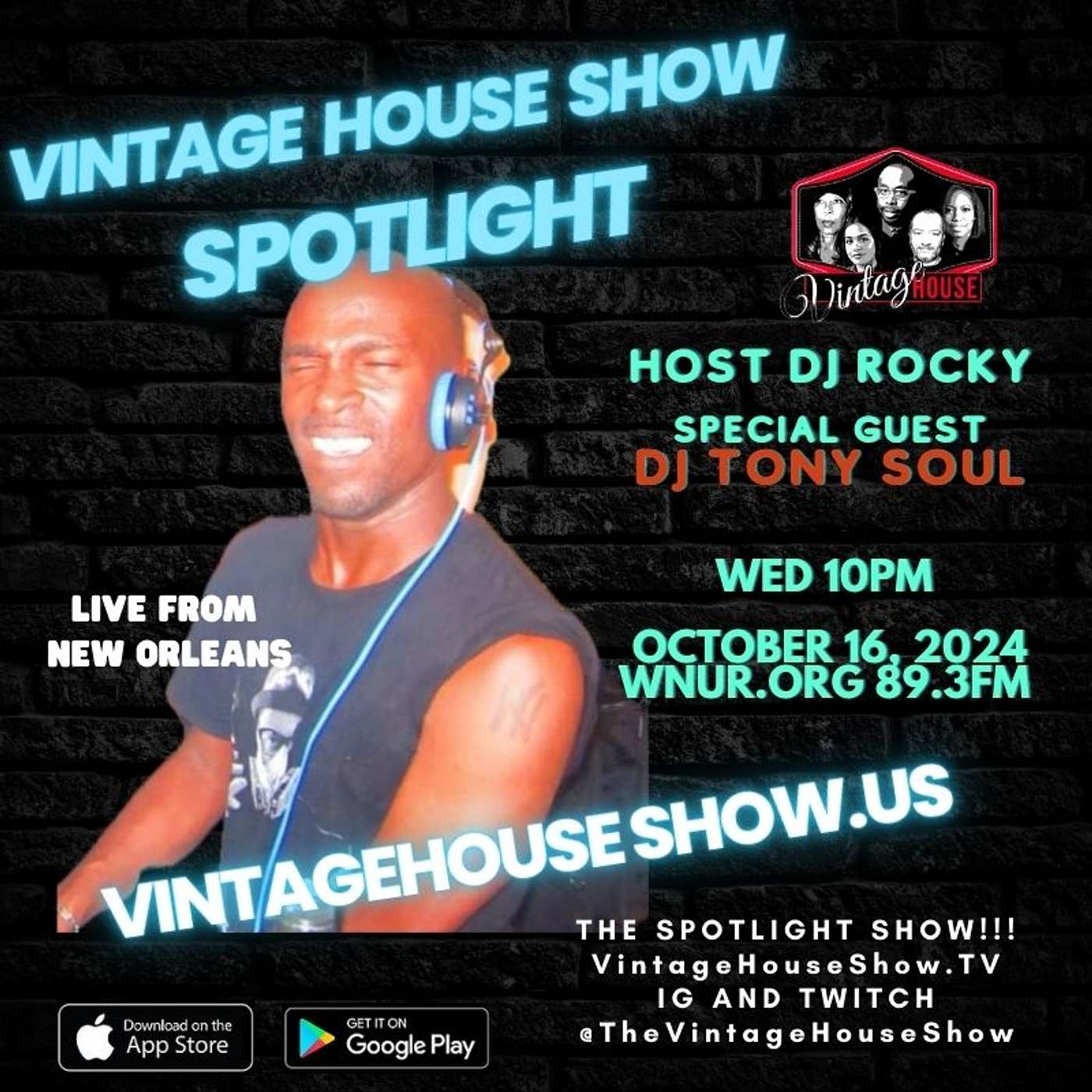 DJ TONY SOUL comes from Chicago DJ royalty, born in NYC, now bringing House Music to NOLA!