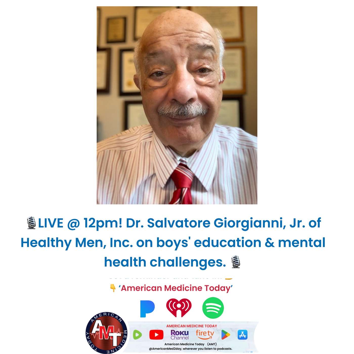 6/14/25 S11 E3175: DR. SAL - DR. SAL – BOYS/MEN’S HEALTH MONTH episode artwork