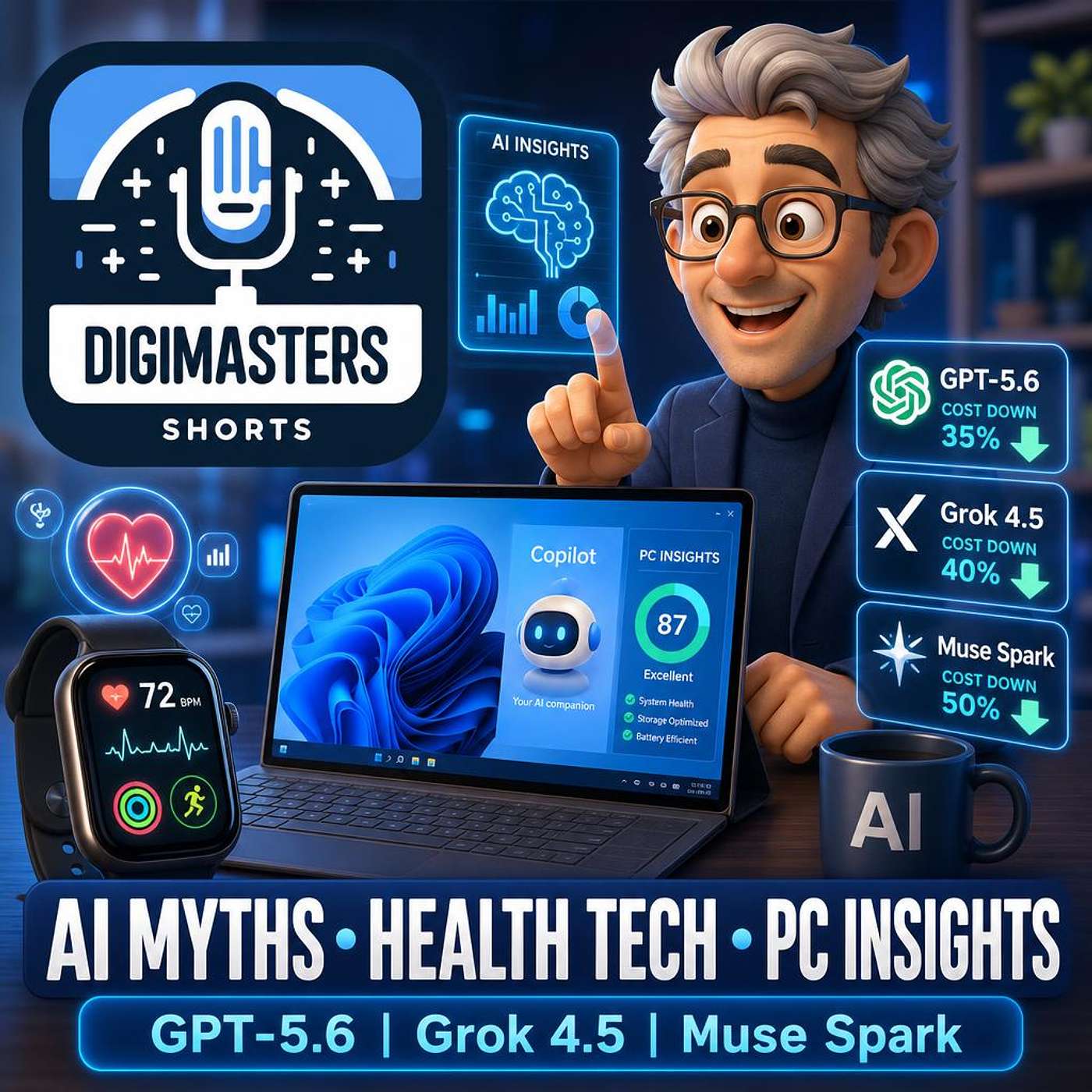 Peter Denning slams AI myths, Samsung’s Galaxy Watch revolutionizes health tech, Microsoft’s Windows Copilot unveils PC Insights, GPT-5.6, Grok 4.5, Muse Spark slash AI costs