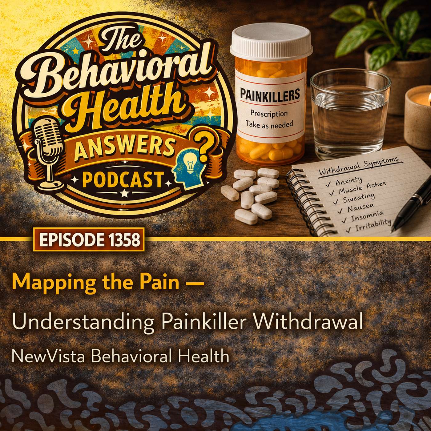 Episode 1358: Mapping the Pain - Understanding Painkiller Withdrawal | NewVista Behavioral Health episode artwork