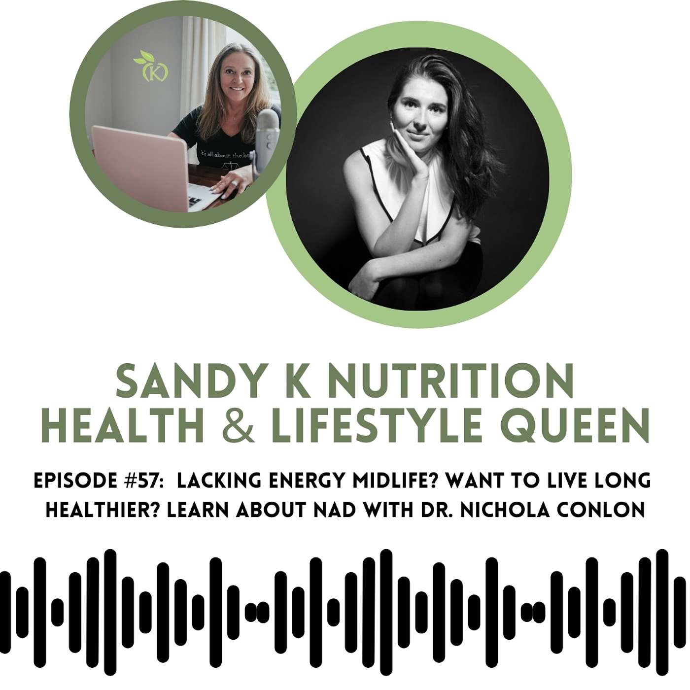 Episode 57 Lacking Energy Midlife?  Want to live long healthier? Learn About NAD with Dr. Nichola Conlon