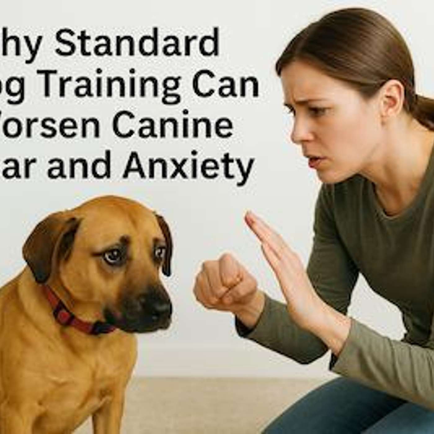 Why Standard Dog Training Can Worsen Canine Fear and Anxiety Why Standard Dog Training Can Worsen Canine Fear and Anxiety