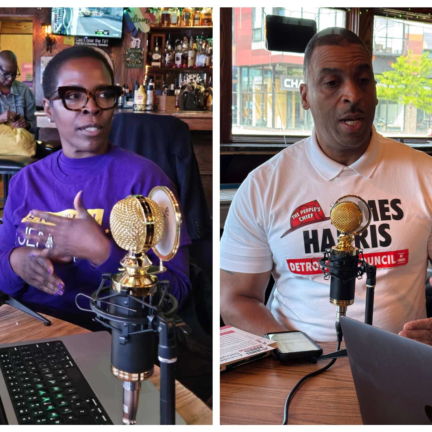 Detroit in Black and White: Council Candidate James Harris and Mayoral Candidate Saunteel Jenkins Talk About the Races