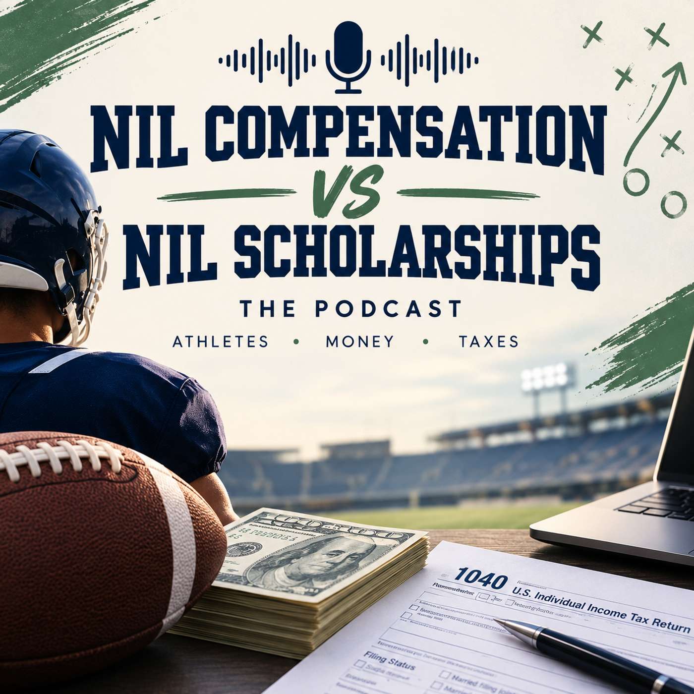 NIL Compensation VS. Scholarships Tax Podcast episode artwork