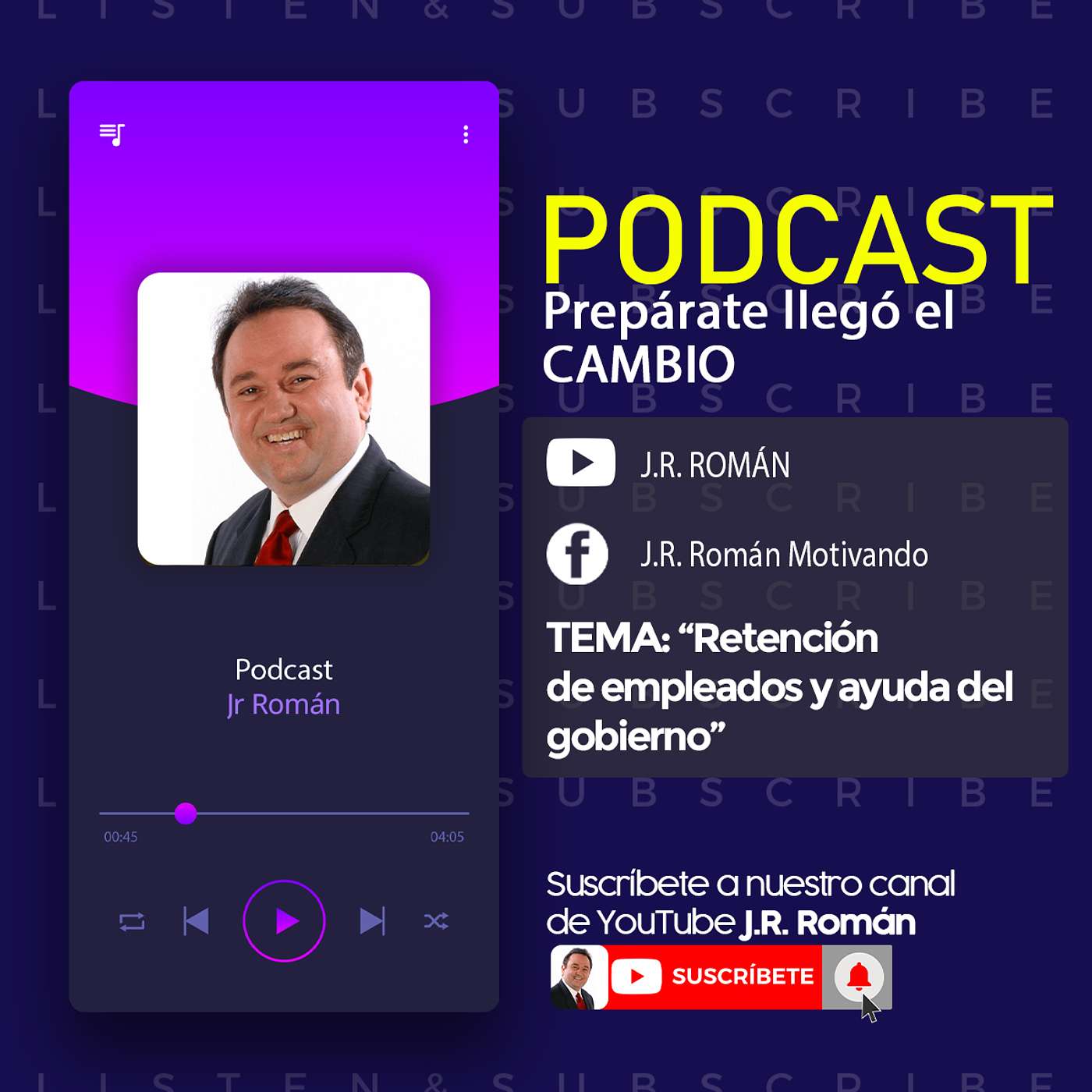 Retención de empleados y ayuda del Gobierno - Prepárate llegó el cambio, Podcast episode artwork