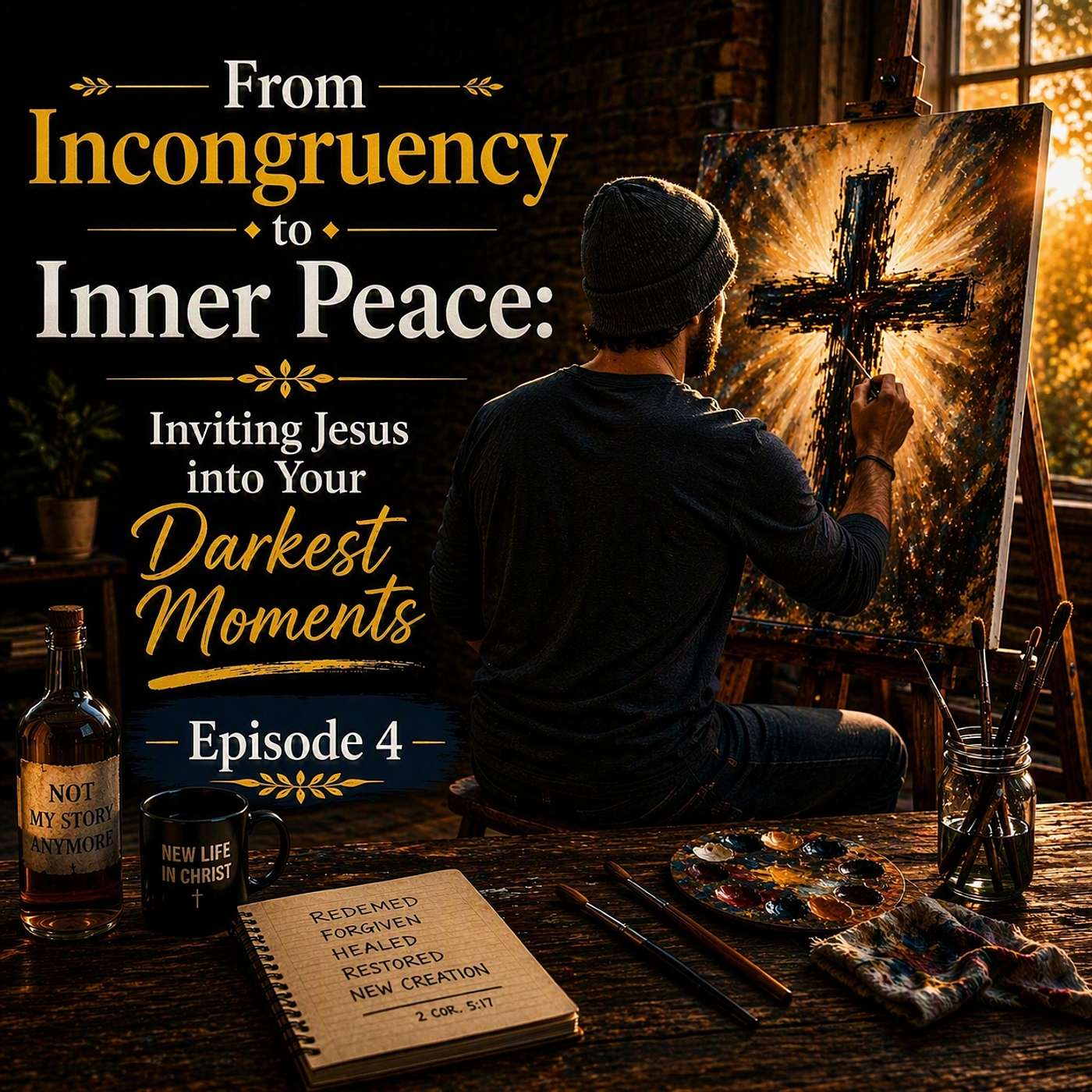 Episode 4 - From Incongruency to Inner Peace: Inviting Jesus into Your Darkest Moments episode artwork
