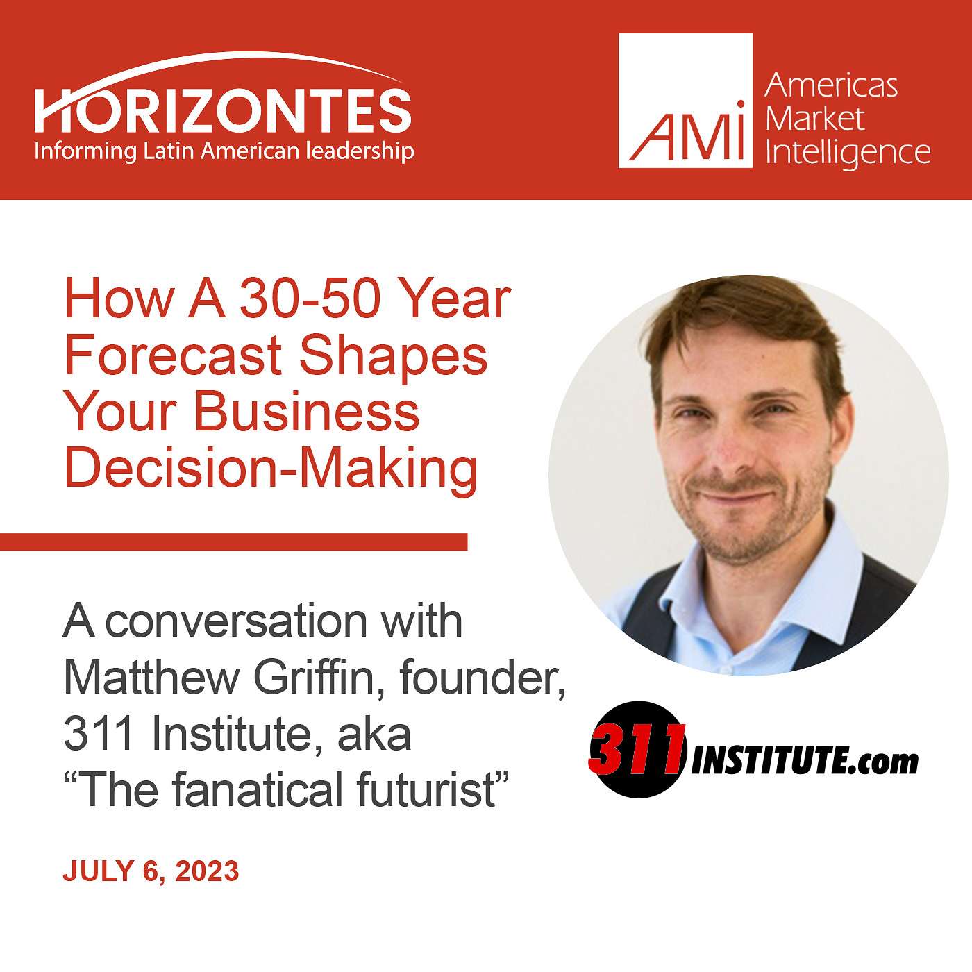 How a 30-50 Year Forecast Shapes Your Business Decision-Making - an instructive conversation with futurist, Mathew Griffin episode artwork