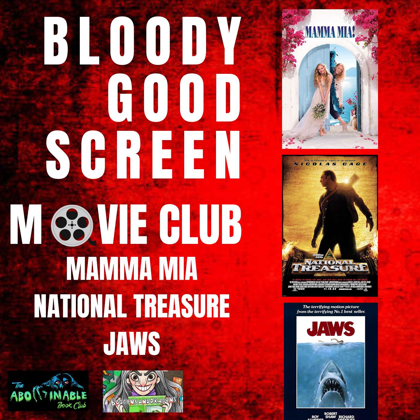 Bloody Good Screen: Movie Club - Mamma Mia, National Treasure, Jaws