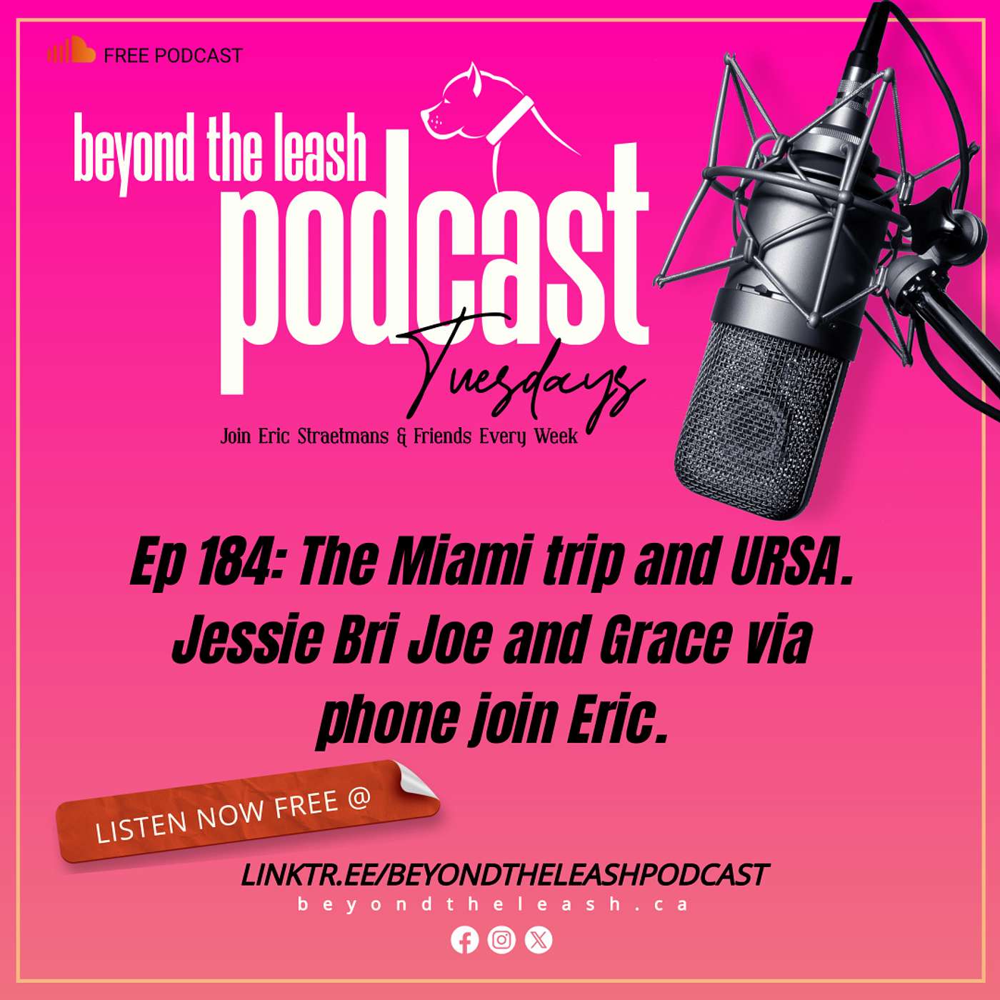 Ep 184: The Miami trip and URSA.  Jessie Bri Joe and Grace via phone join Eric.