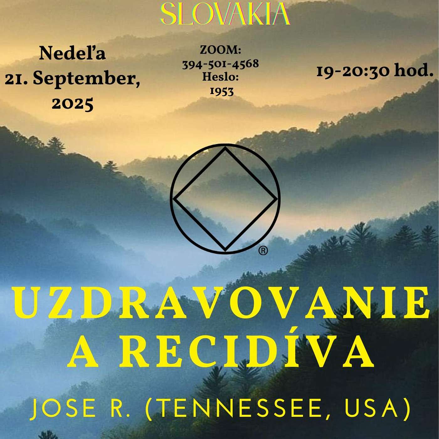 Uzdravovanie a recidíva - Jose R. (Tennesse, USA) - 21. 9. 2025 episode artwork