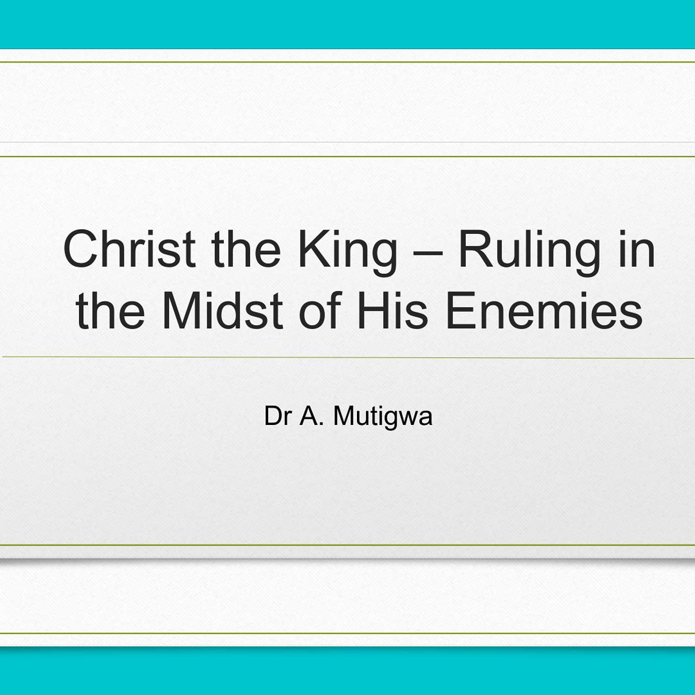 AFM Midrand Impact Christian Centre - Weekly Sermons