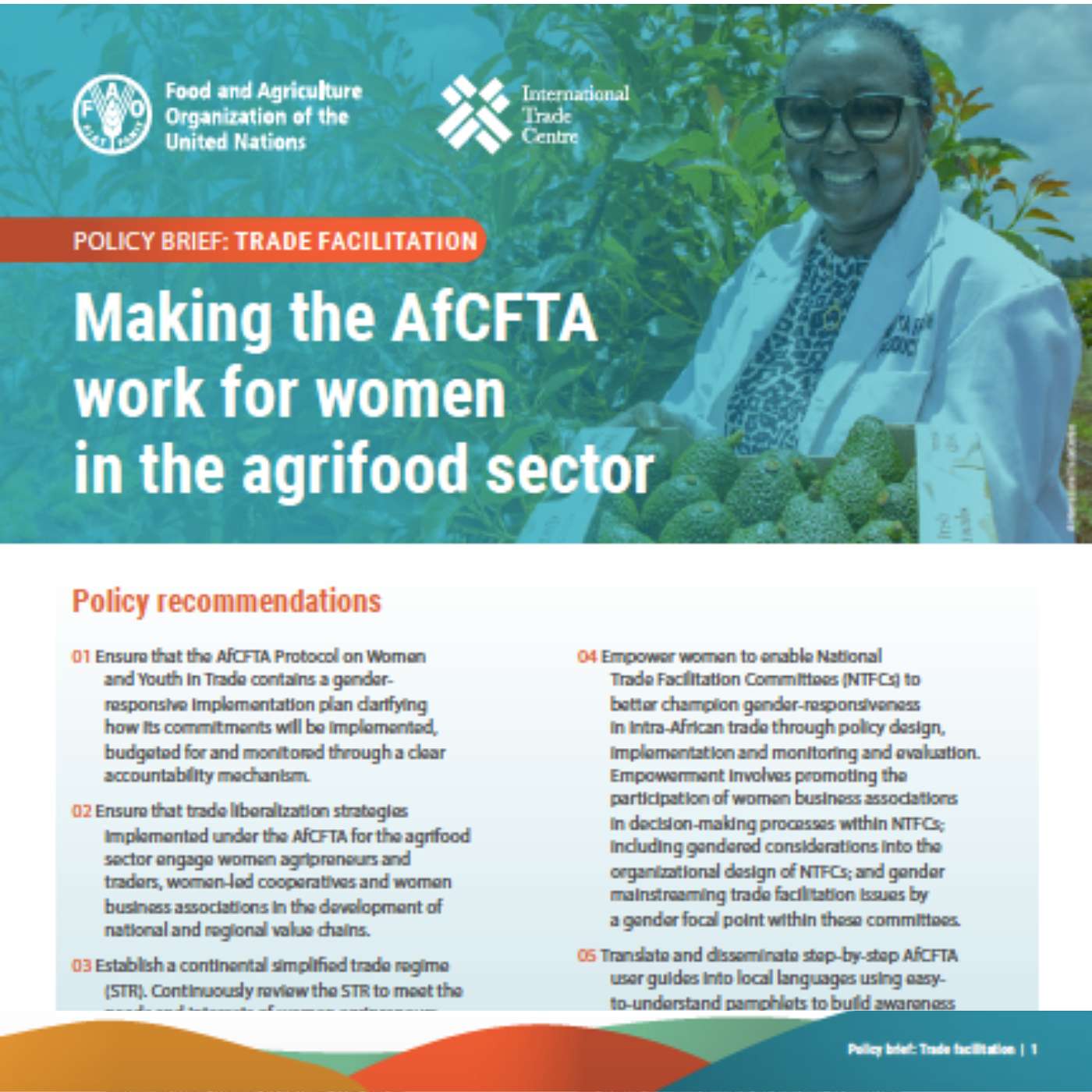 Trade Facilitation for Women in the Agri-food Sector