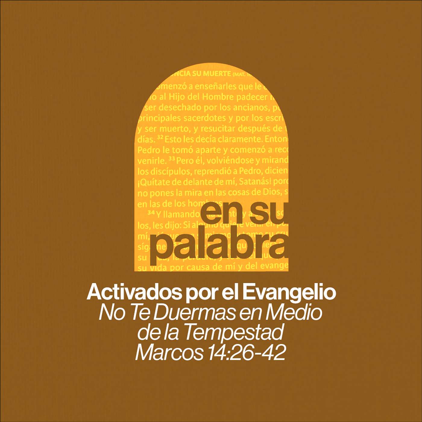 No Te Duermas en Medio de la Tempestad