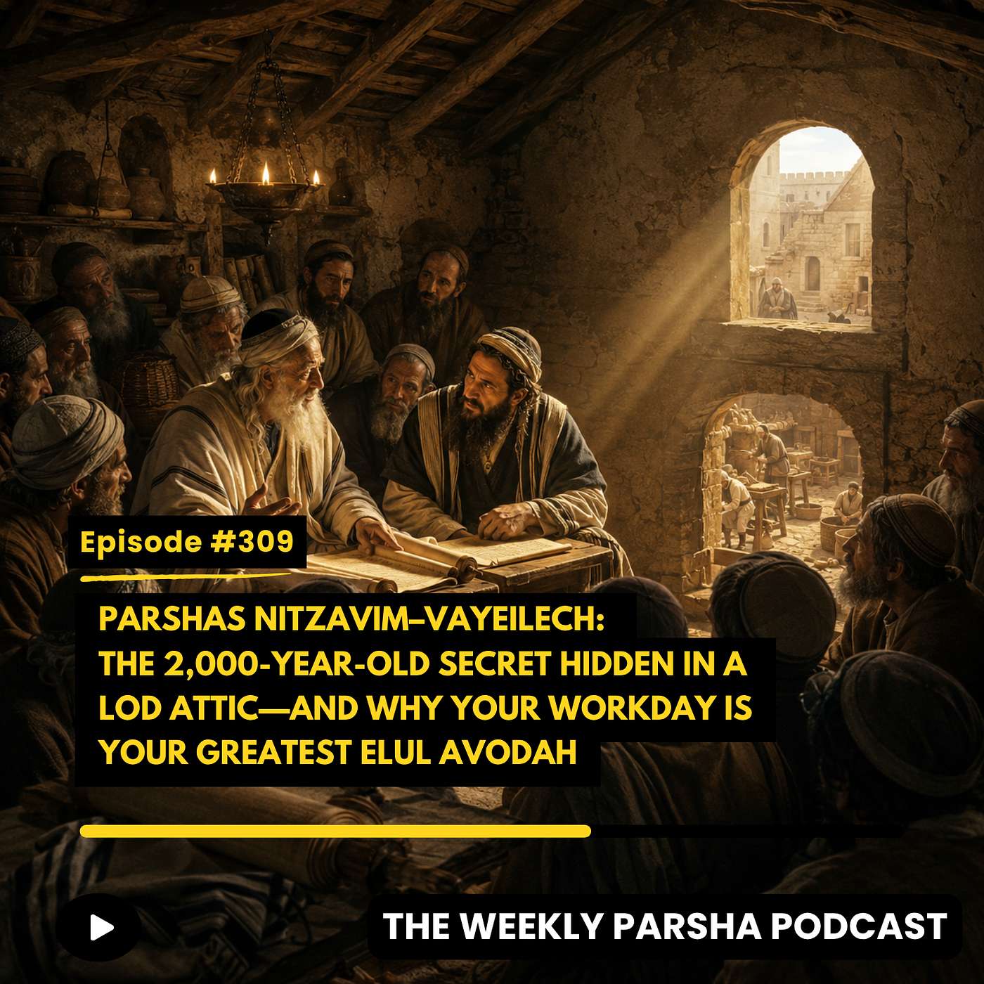 Parshas Nitzavim–Vayeilech: The 2,000-Year-Old Secret Hidden in a Lod Attic—and Why Your Workday Is Your Greatest Elul Avodah