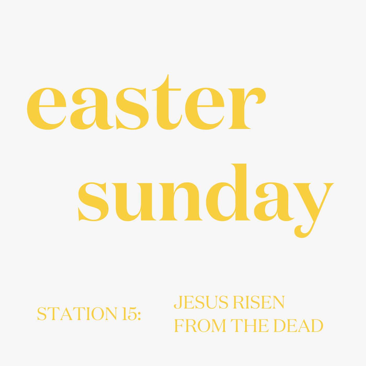 Easter Sunday: Jesus Risen from the Dead