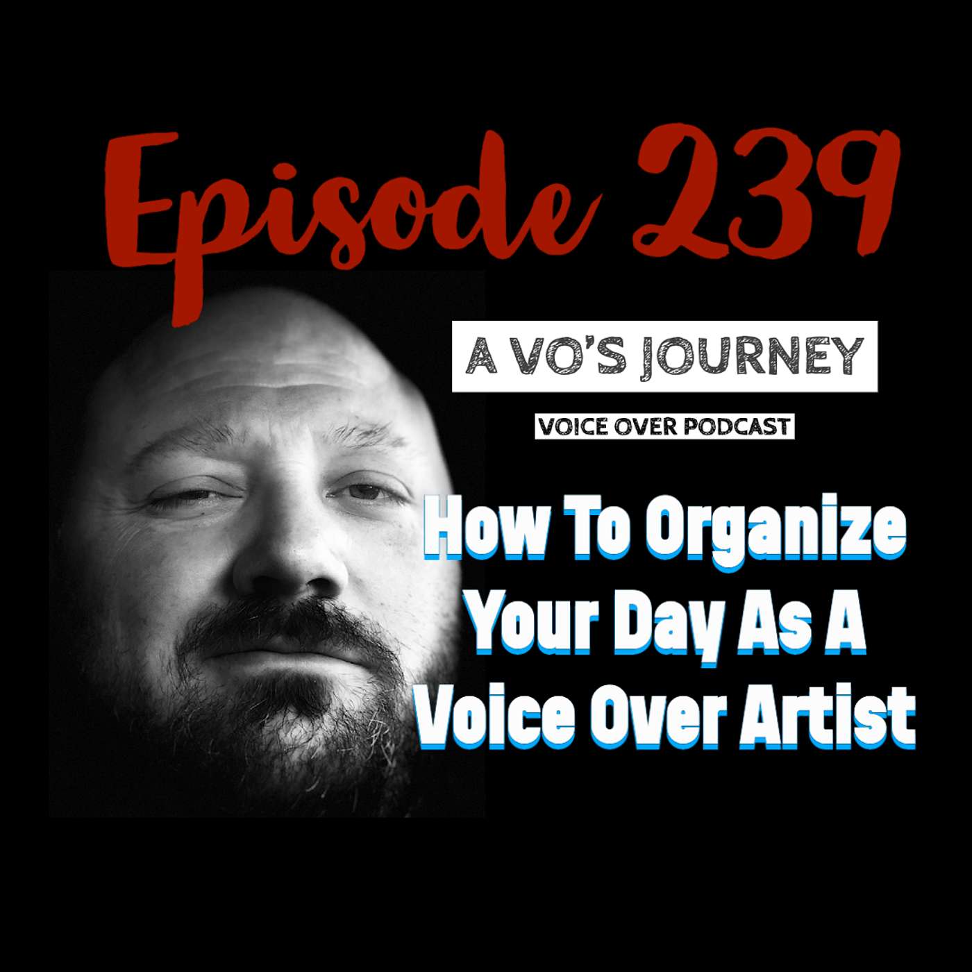 Ep. 239: How To Organize Your Day As A Voice Over Artist — A VO's Journey: Voiceover and more voice over cover