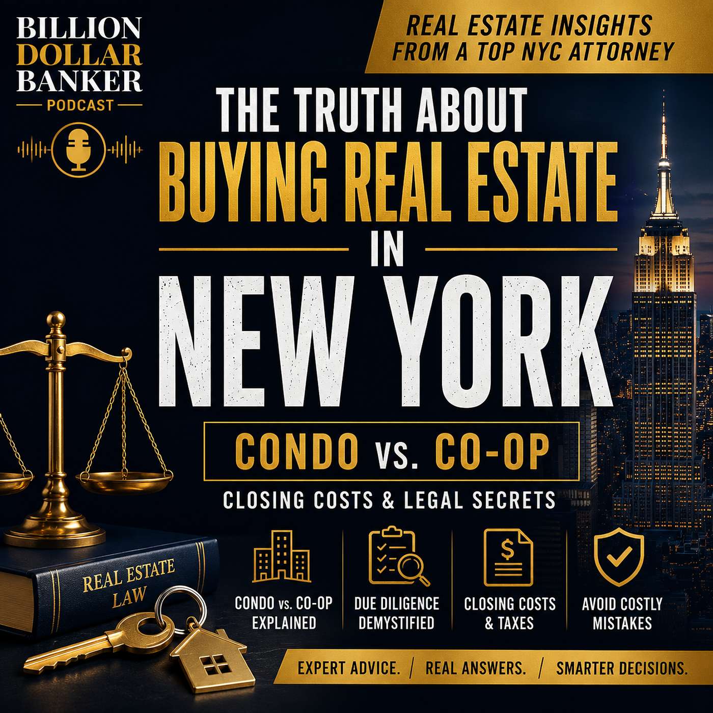 The Truth About Buying Real Estate in New York: Condo vs. Co-op, Closing Costs & Legal Secrets | Andrew Luftig episode artwork
