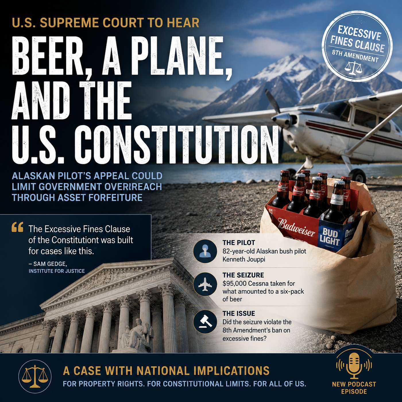 Can the Government Seize a $95,000 Airplane Over a Six-Pack of Beer? episode artwork