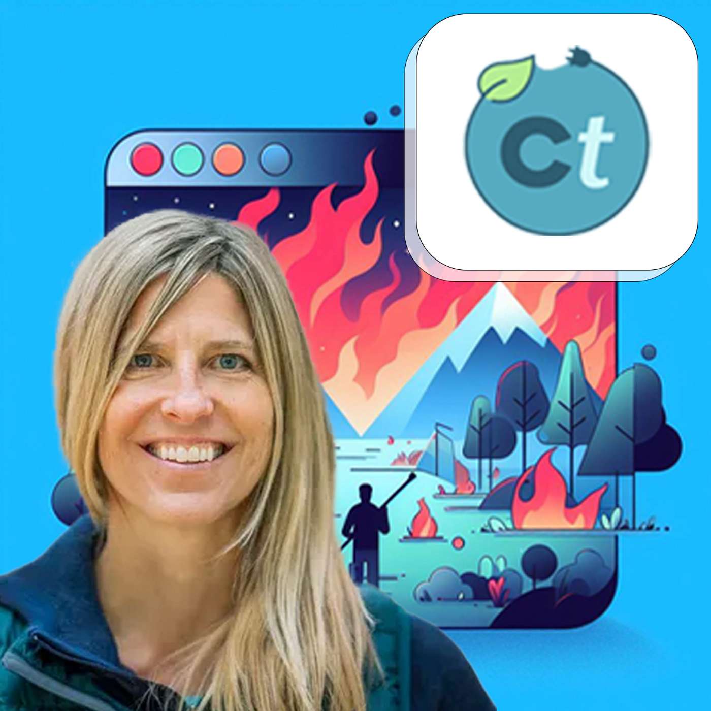 #177 Climate Resilience, Bridging FAANG to ClimateTech, Cloud Computing with Geospatial Data, & More w/ Allison Wolff (Vibrant Planet) episode artwork