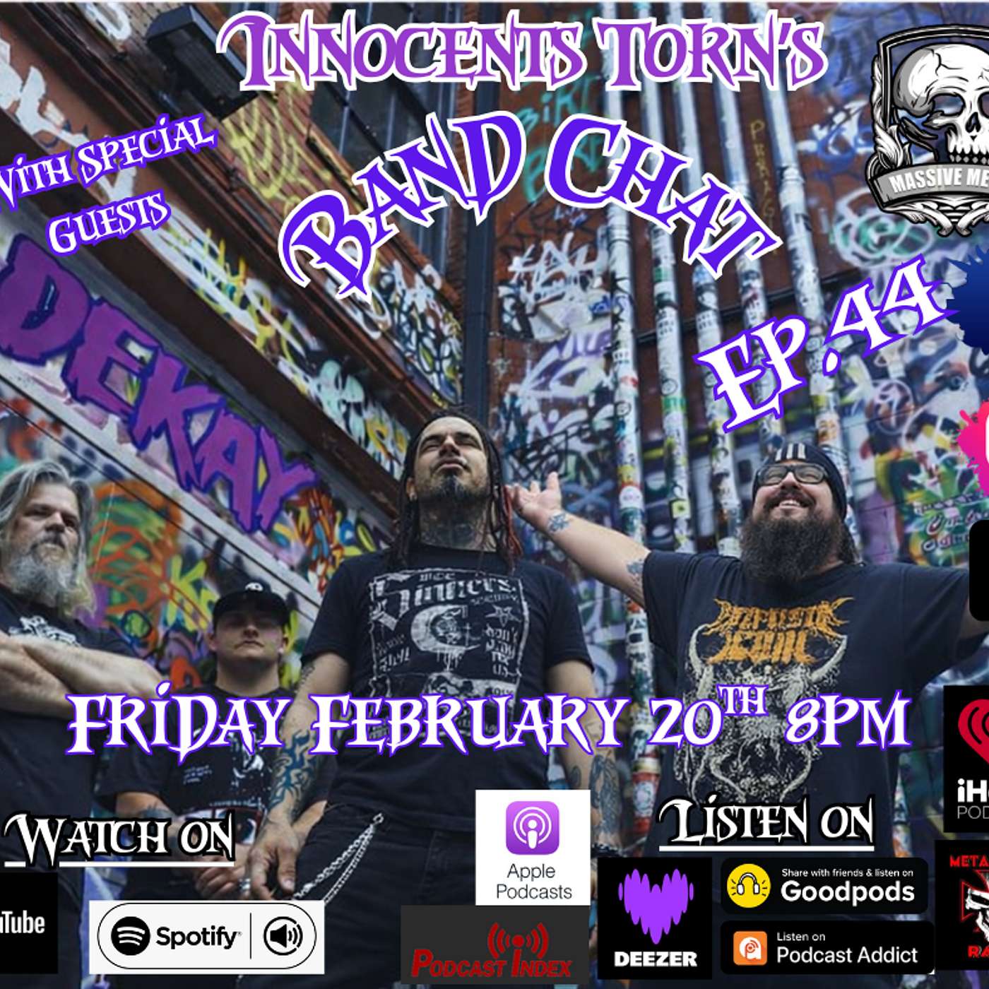 Innocents Torn's Band Chat Ep.44 with Special Guest Dekay – Horror-Core Metal Interview | Slaughterhouse Disco Breakdown episode artwork