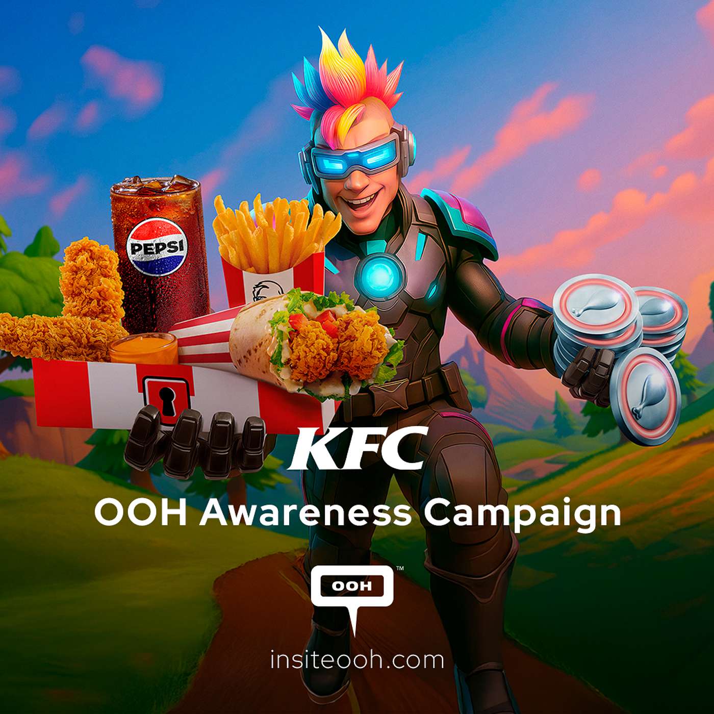 KFC Game Box D/OOH in the UAE: Where Gaming is Finger Lickin' Good