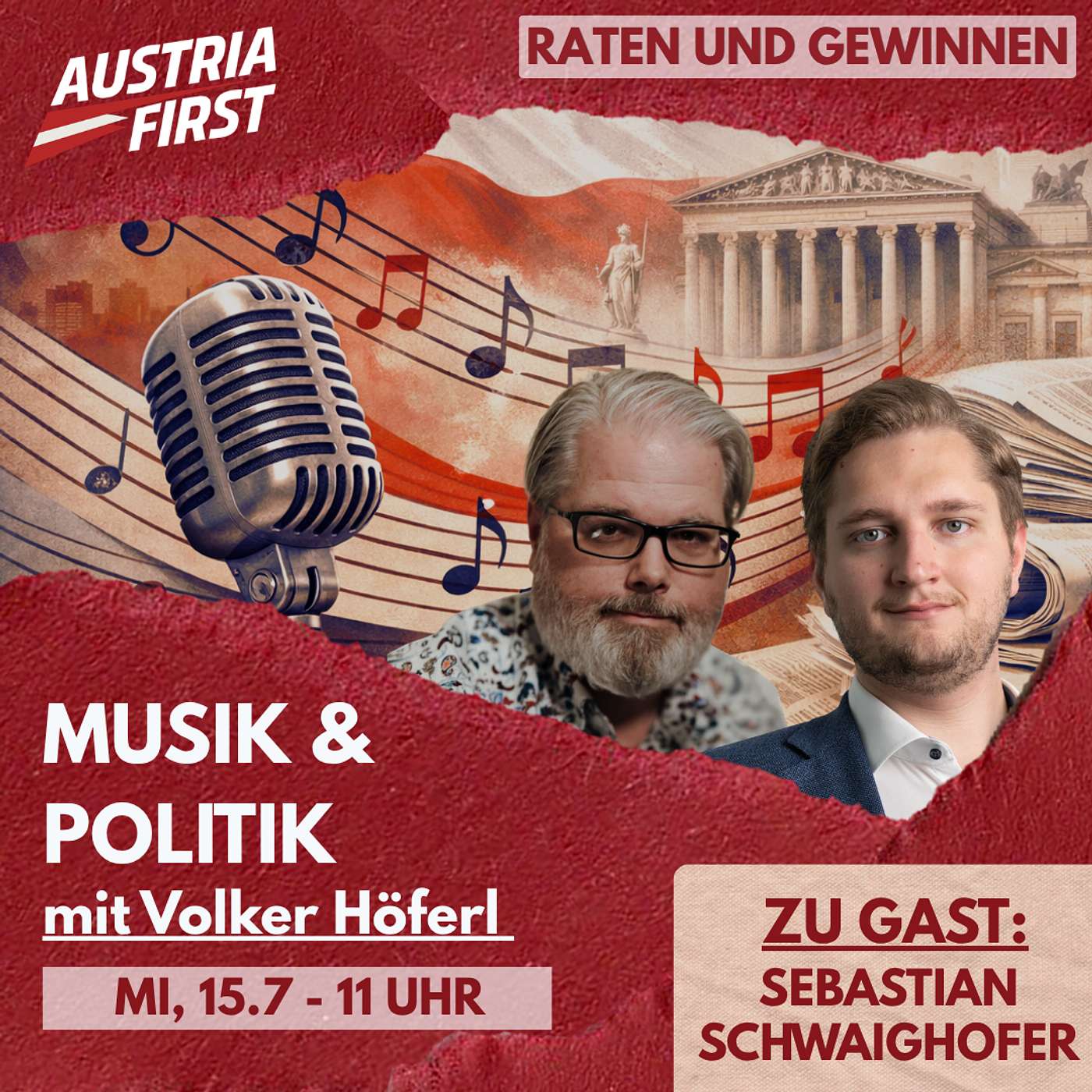 Sebastian Schwaighofer: Der „Jungspund“ im Nationalrat und Linksextremismus-Spezialist - Musik und Politik episode artwork