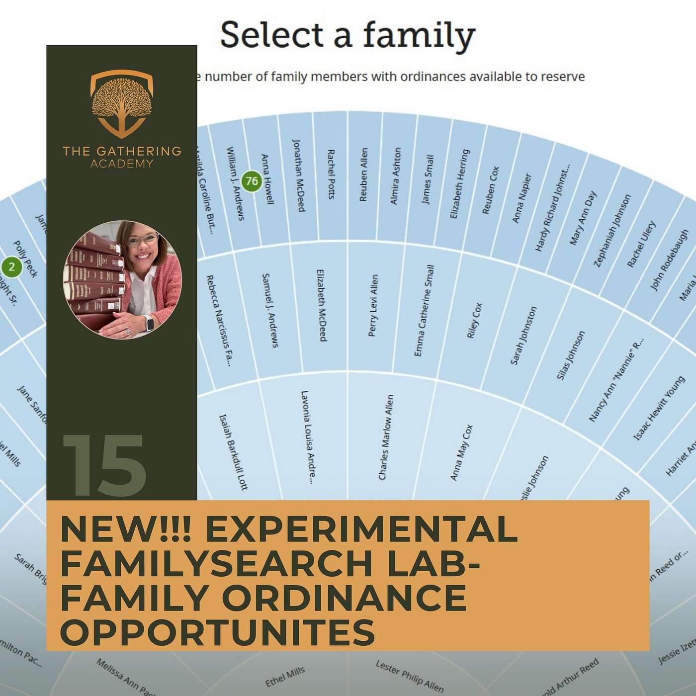 NEW!!! EXPERIMENTAL FAMILYSEARCH LAB- FAMILY ORDINANCE OPPORTUNTIES