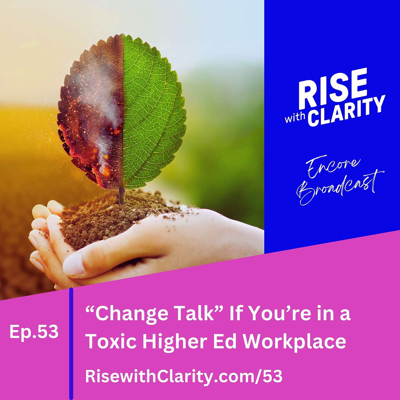 53: "Change Talk" If You're in a Toxic Higher Ed Workplace (Encore Broadcast) 53: "Change Talk" If You're in a Toxic Higher Ed Workplace (Encore Broadcast)