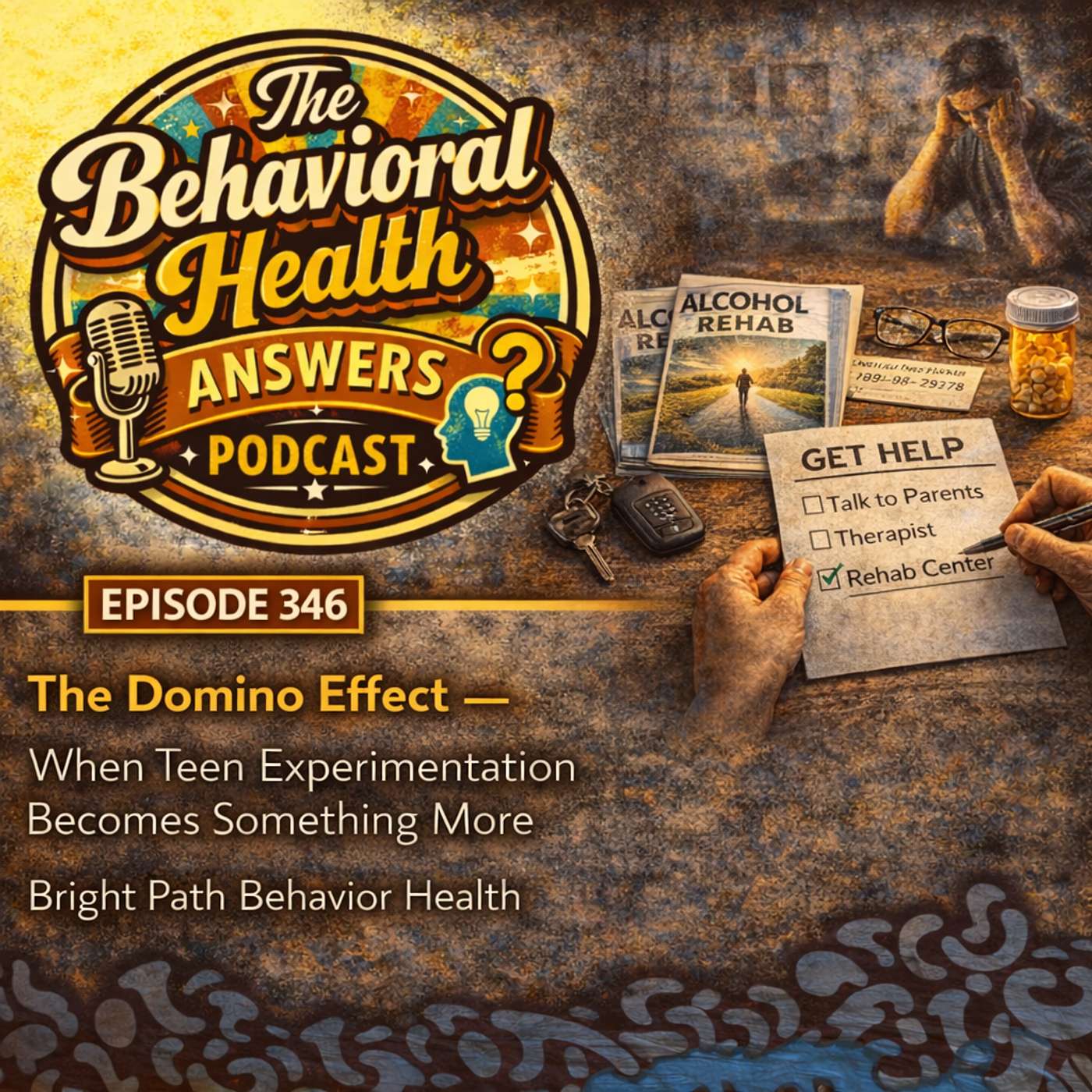Episode 346: The Domino Effect - When Teen Experimentation Becomes Something More | Bright Path Behavior Health episode artwork