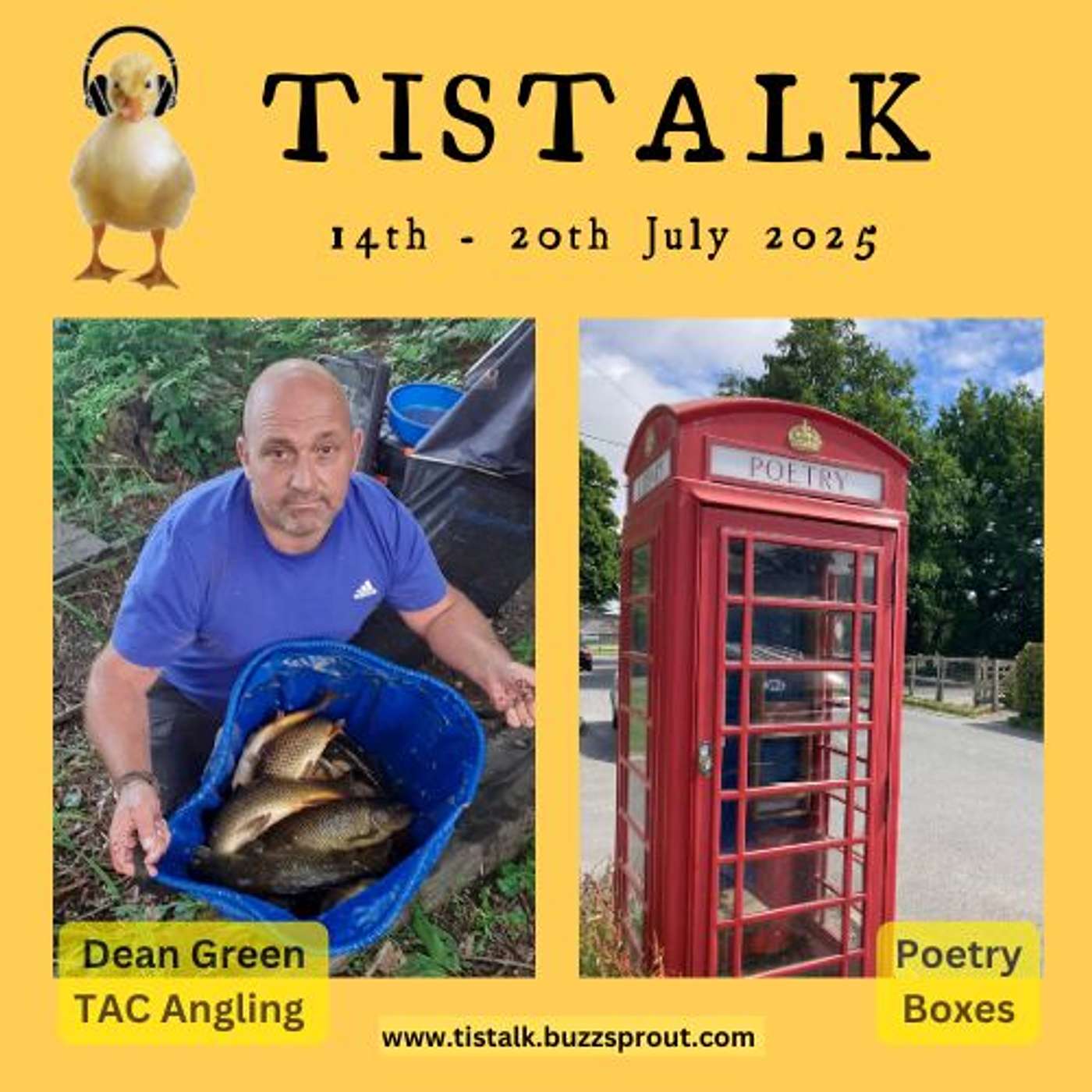 July 14th-20th 2025 E10S9 Angling with Dean Green, Poetry Phone Boxes, Stargazing July 14th-20th 2025 E10S9 Angling with Dean Green, Poetry Phone Boxes, Stargazing